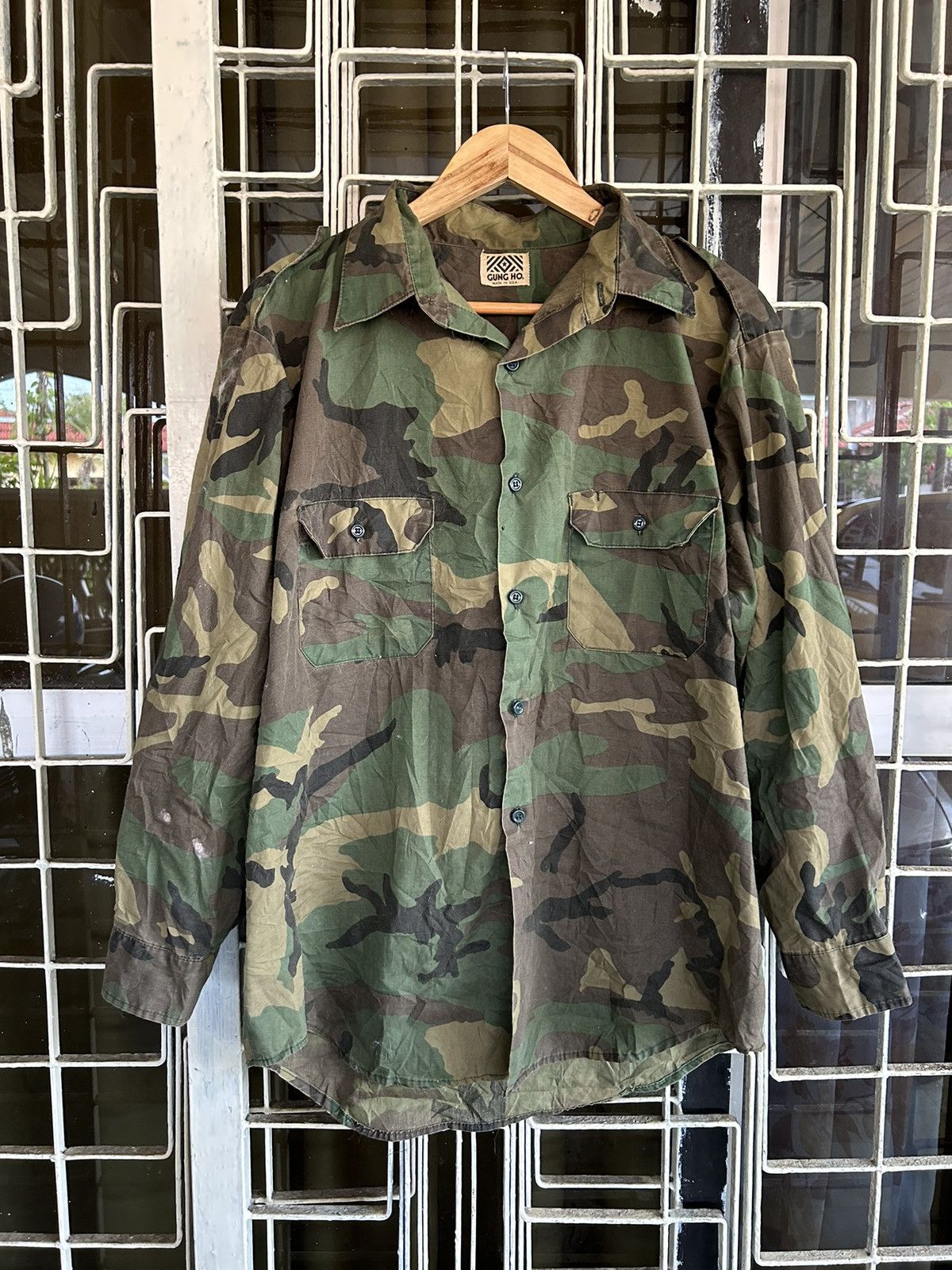 Military 💥 VINTAGE GUNG HO SHIRT BUTTON UP | Grailed