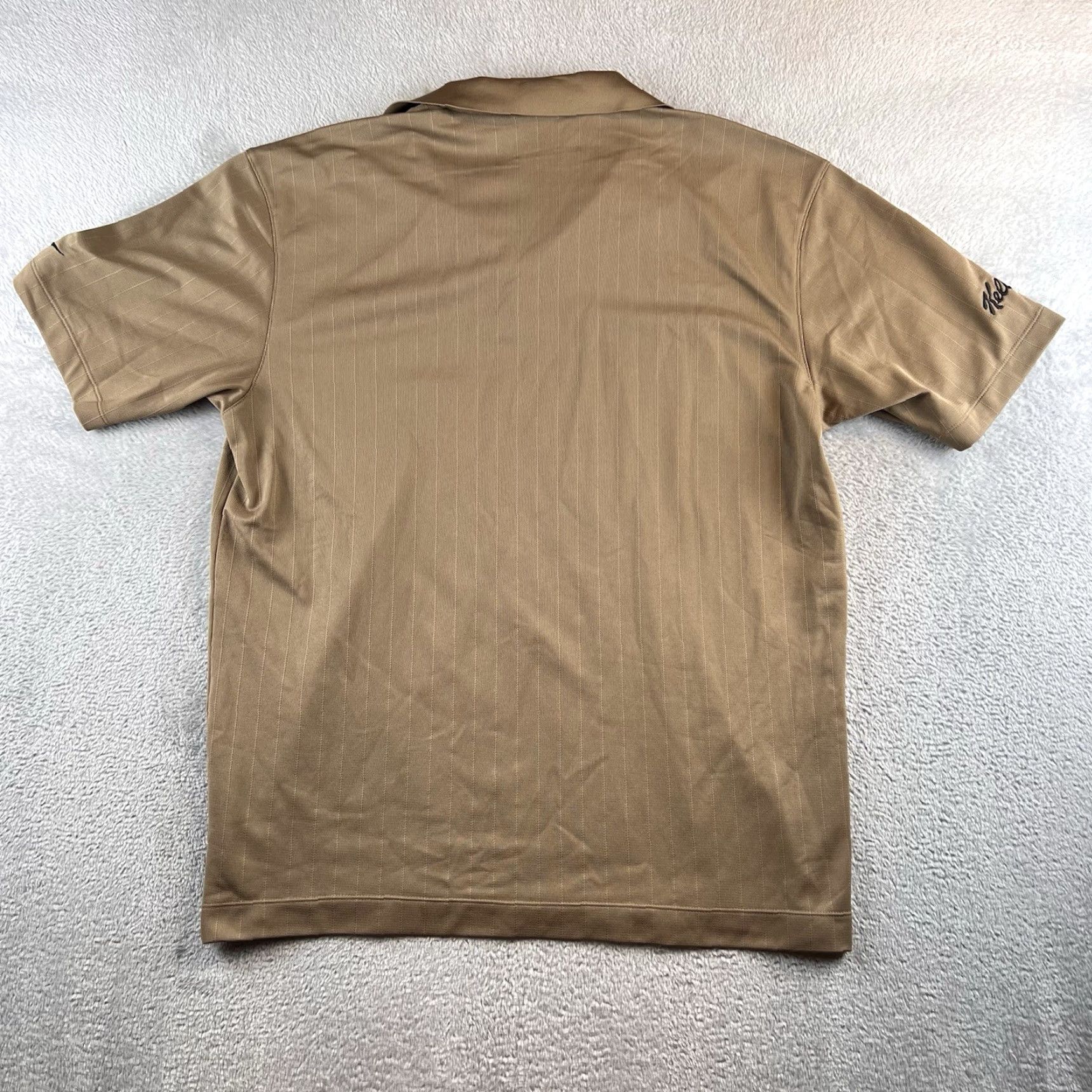 Nike Nike Golf Polo Shirt Men XL Tan Beige Dri-Fit Embroidered Logo Shirt Polo Golf Nike Dri-Fit Clubwear Mens Size US M / EU 48-50 / 2 - 2 Thumbnail