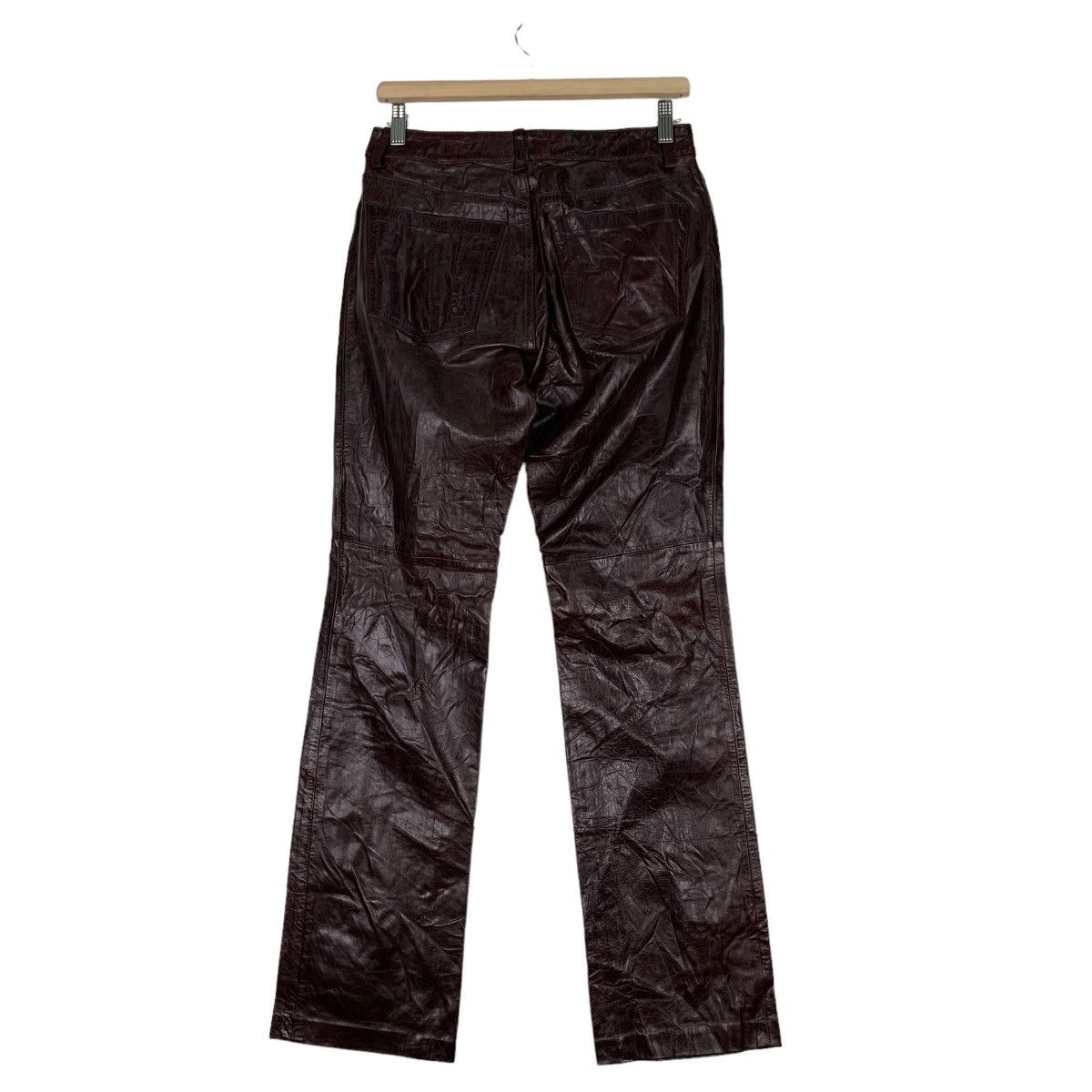 Gap Y2K Fall 00 GAP Bootcut Leather Pant #0051-C4 Size US 28 / EU 44 - 8 Thumbnail