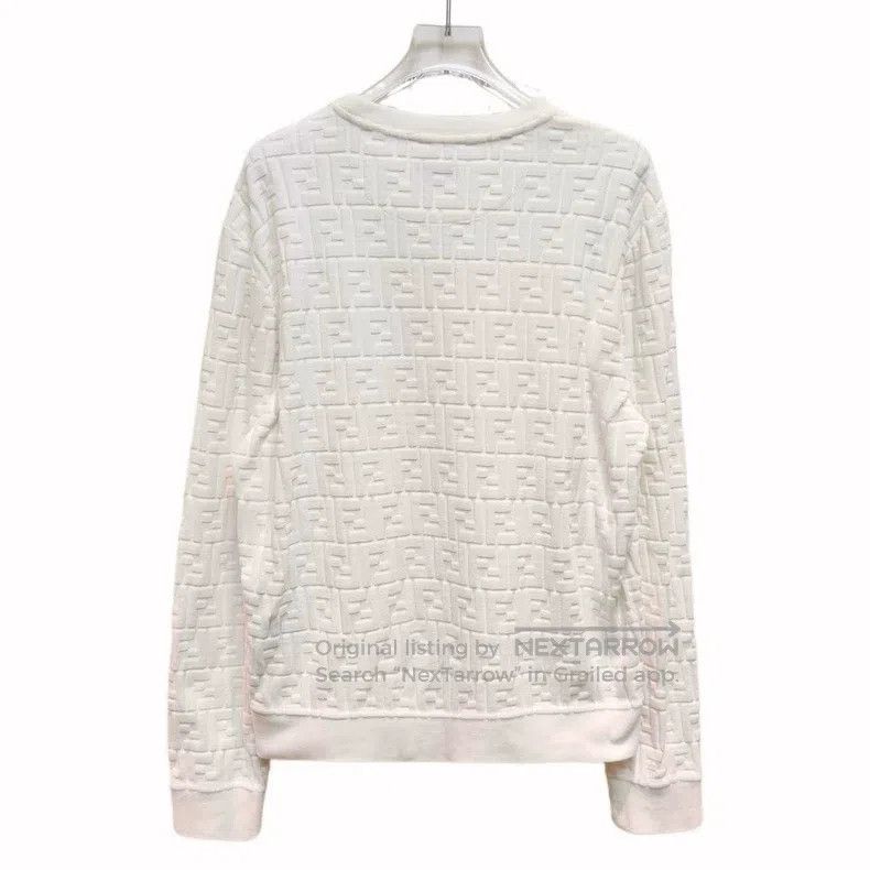 Fendi Fendi Embroidered Logo Letter Printed Round Neck Long Slee Size US S / EU 44-46 / 1 - 2 Thumbnail