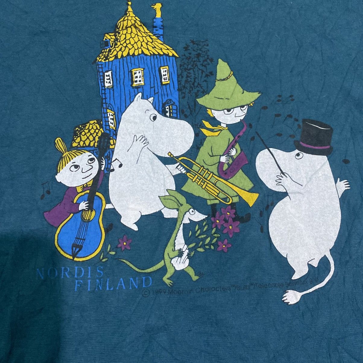 Vintage Vintage Moomin Snufskin Character 1999 Nordis Finland Tee Size US L / EU 52-54 / 3 - 3 Thumbnail
