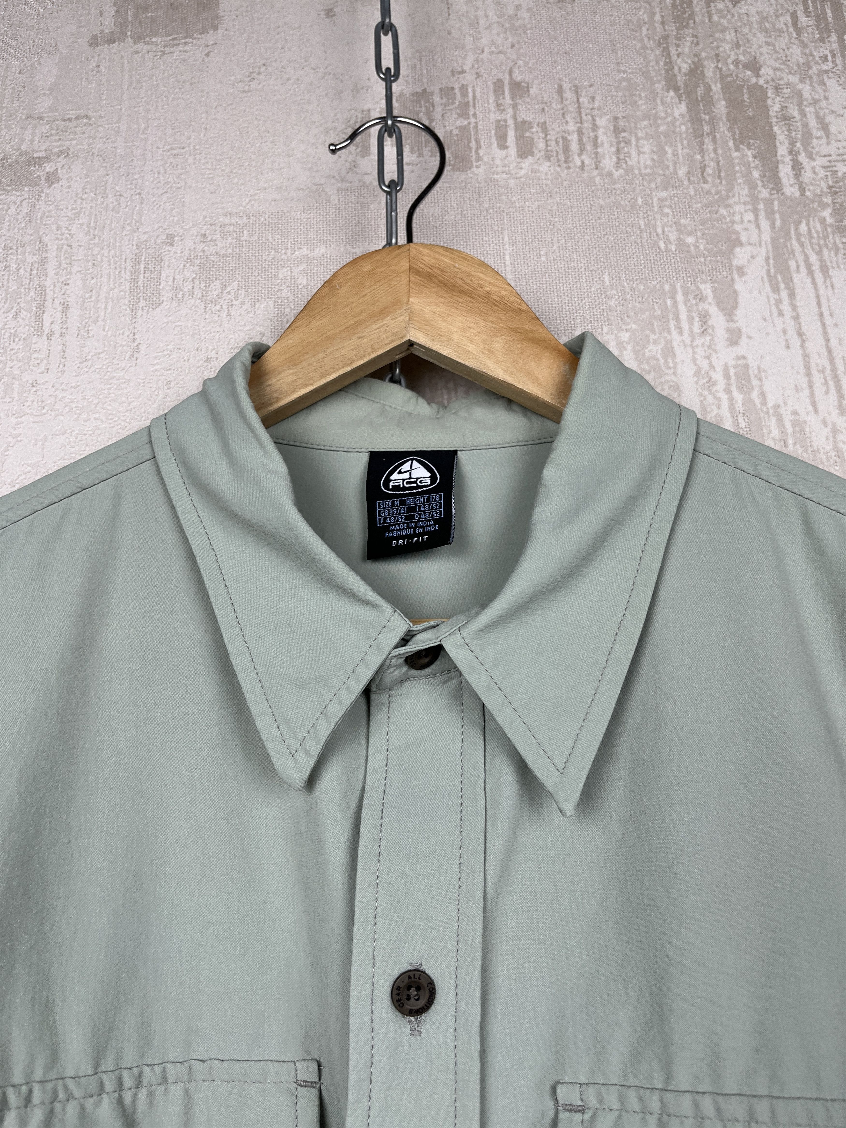 Nike Nike ACG Dri-Fit Vintage Trekking Nylon Shirt Pockets Size US M / EU 48-50 / 2 - 7 Thumbnail