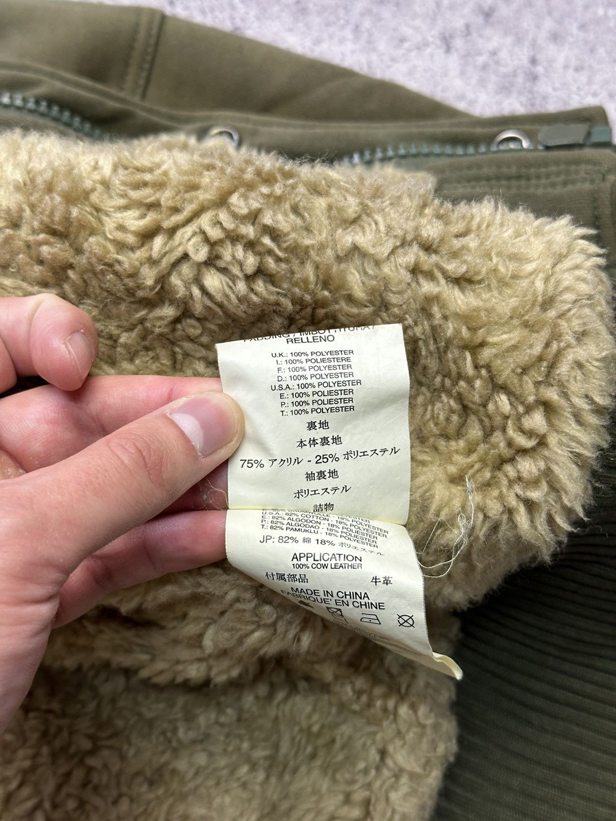 Diesel Vintage Diesel Y2K Archival Jacket Khaki Hooded Sherpa Faded Size US L / EU 52-54 / 3 - 14 Thumbnail