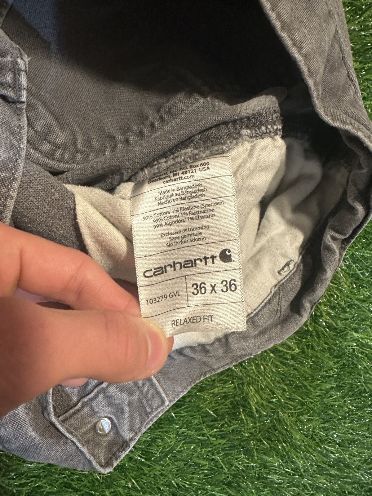 Carhartt Carhartt work relaxed fit pants 36 x 36 Size US 36 / EU 52 - 4 Thumbnail