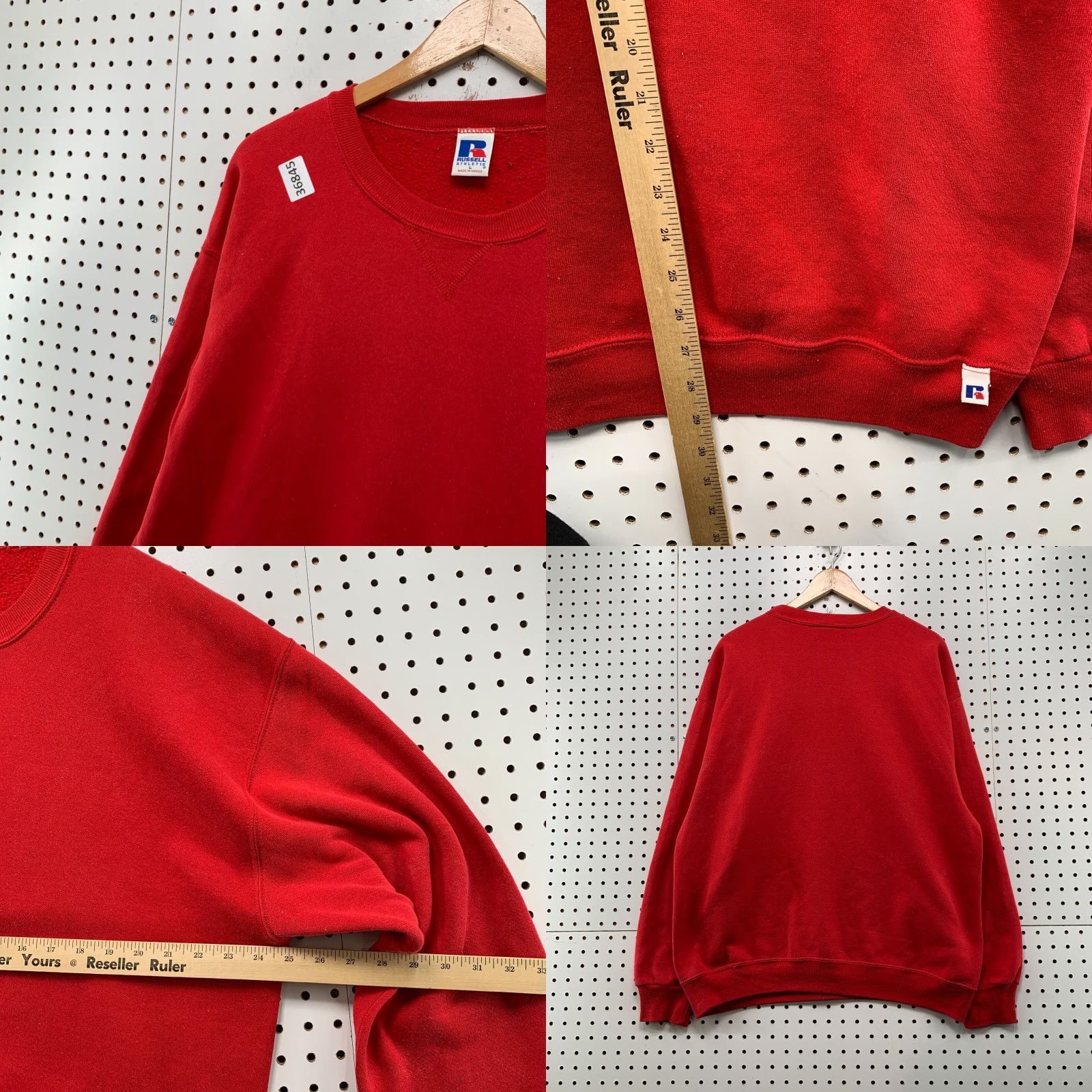 Russell Athletic VTG Russell Athletic Crewneck Sweatshirt Mens Large Red 90s Pullover USA 25x29 Mens Size US L / EU 52-54 / 3 - 8 Thumbnail