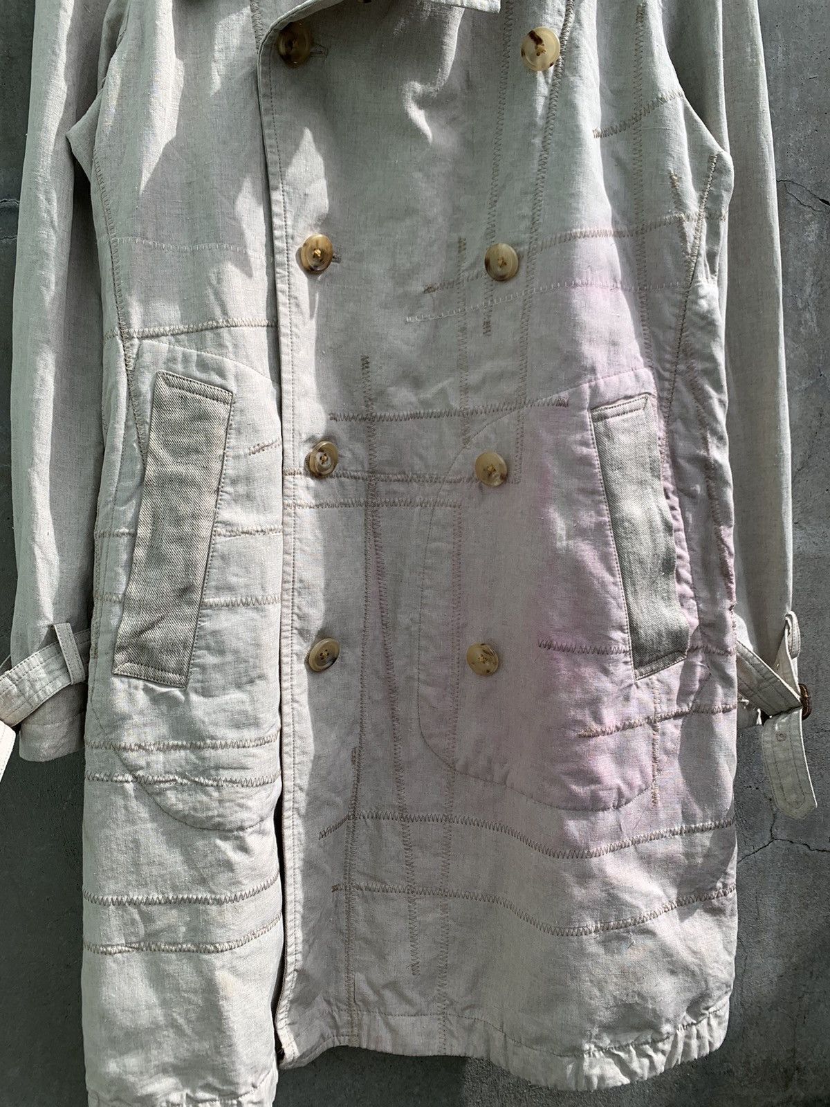 Junya Watanabe SS16 RUNWAY Patchwork Reversible Double Breasted Coat Size US S / EU 44-46 / 1 - 15 Thumbnail