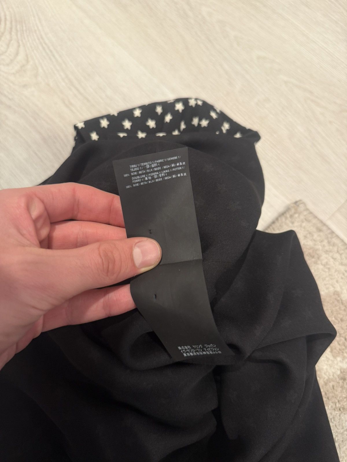 Saint Laurent Paris s/s 2018 silk star tee!! Size US S / EU 44-46 / 1 - 8 Thumbnail