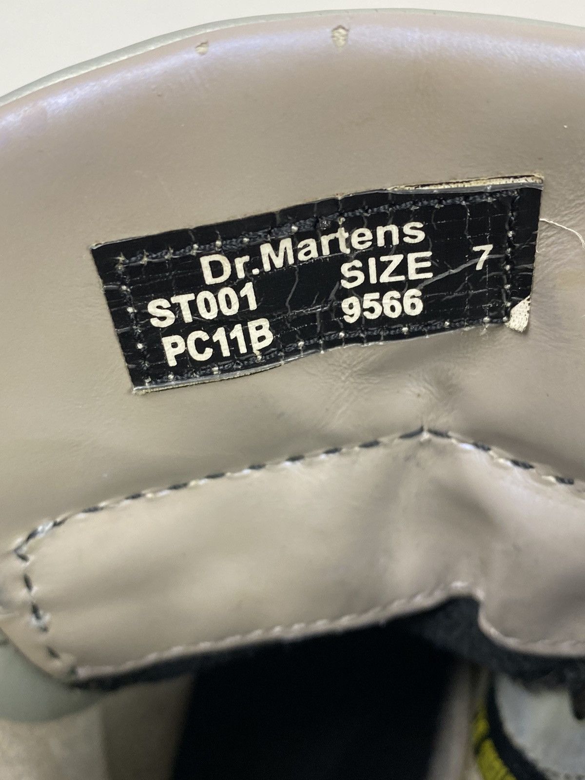 Dr. Martens 2000s Vintage Dr. Martens 9566 Silver 8-Eye Boots Made in UK Size US 9.5 / IT 39.5 - 14 Thumbnail