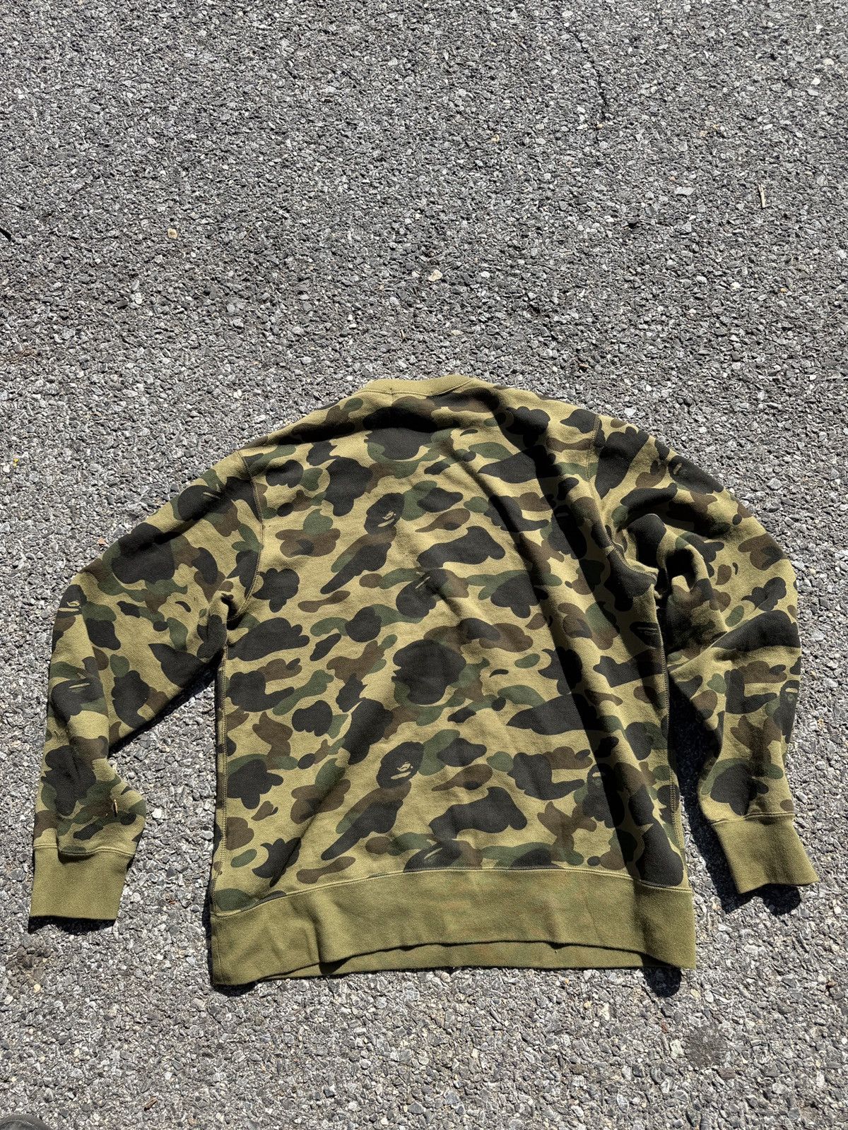 Bape 1st camo Green camo bape crewneck ape head sz XL japan Size US XL / EU 56 / 4 - 12 Thumbnail