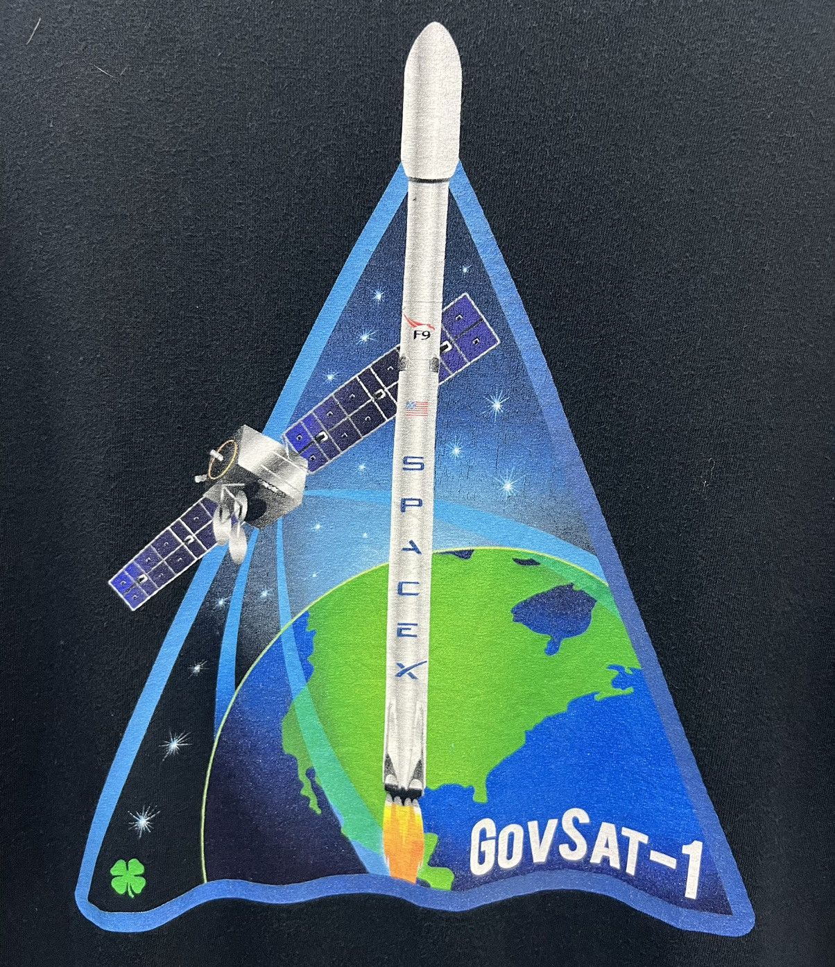 Vintage VINTAGE SPACE X GOVSAT-1 SHIRT Size US XXL / EU 58 / 5 - 4 Thumbnail