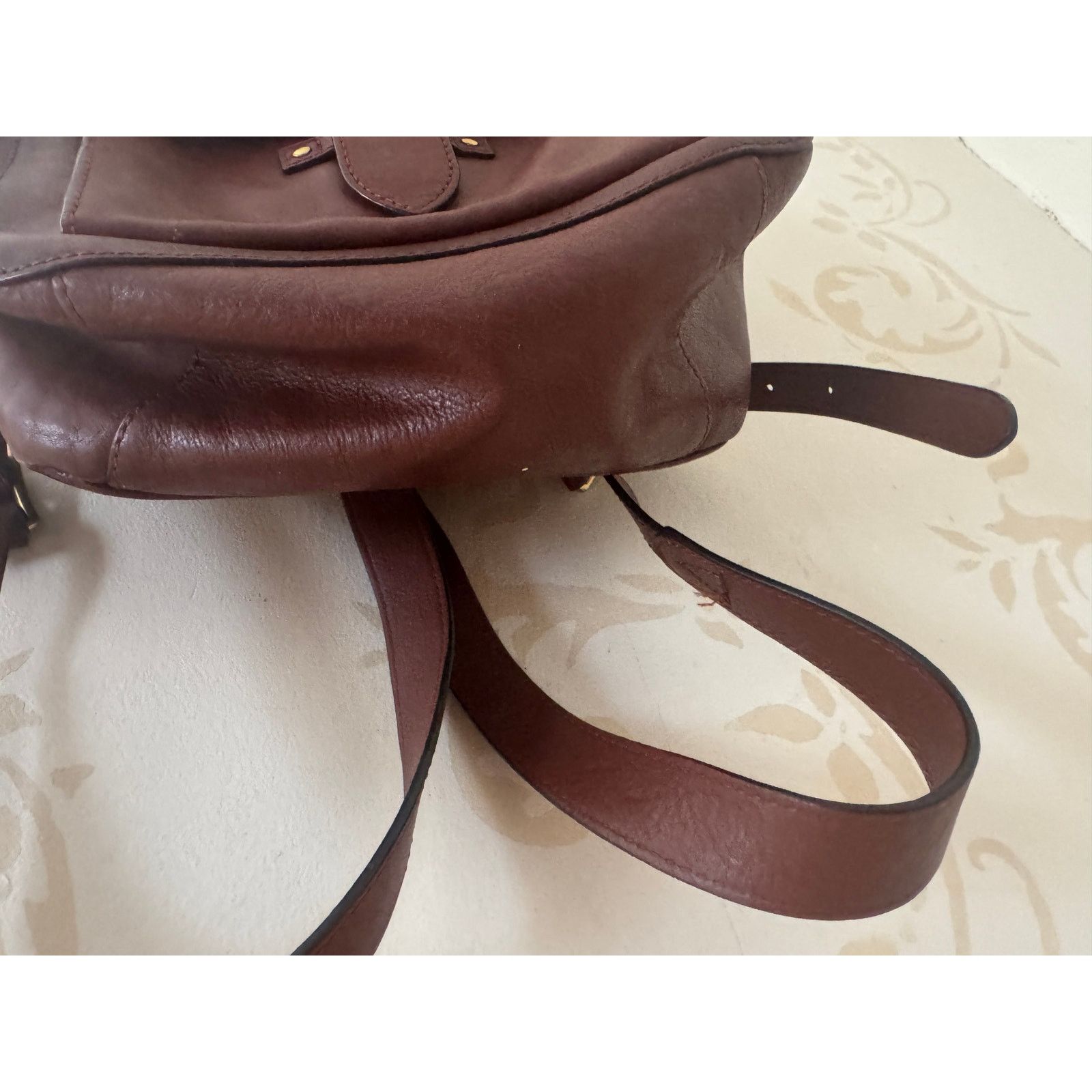 Frye Authentic Brown FRYE Leather Backpack Size ONE SIZE - 2 Thumbnail