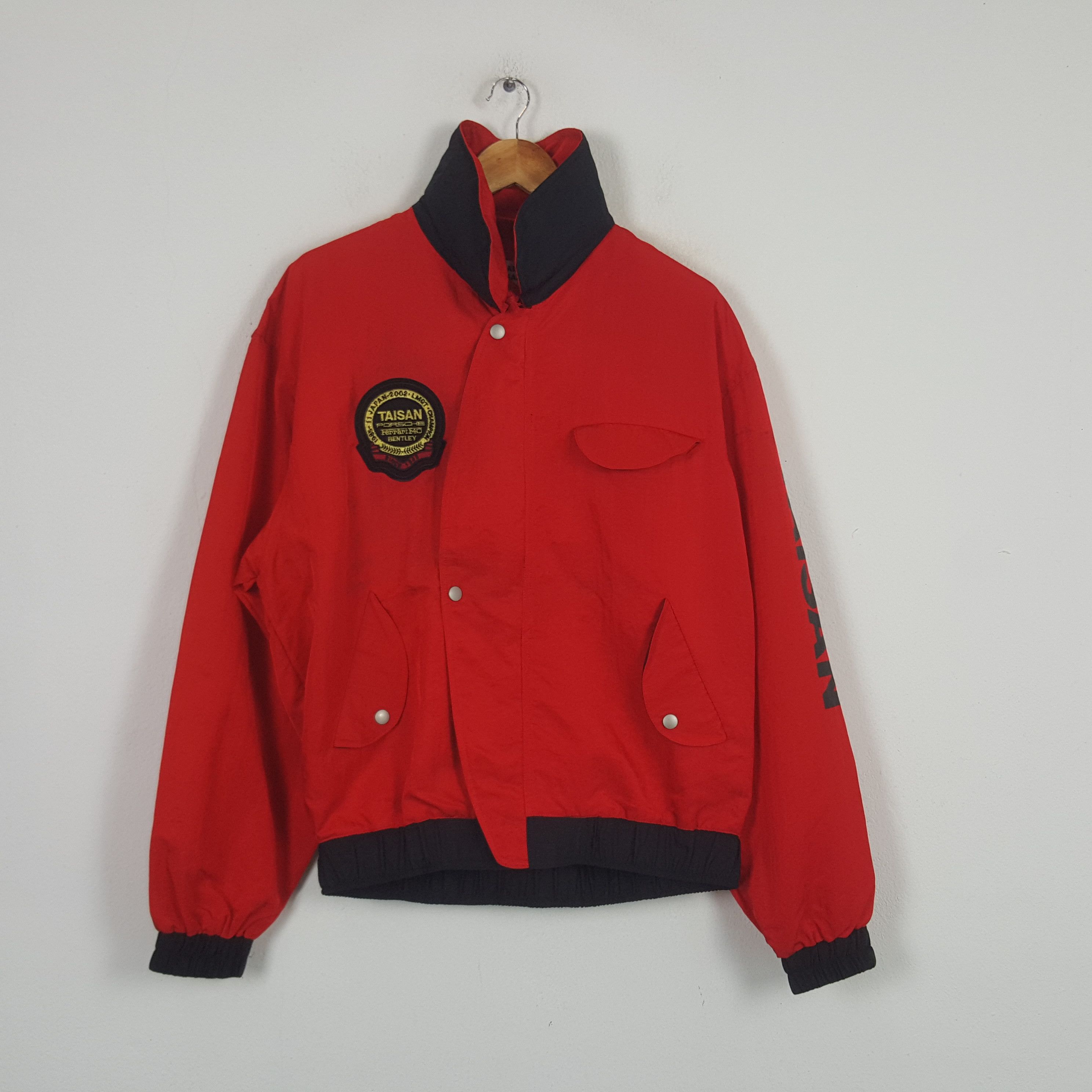 Porsche Design × Vintage Vintage Porsche Team Taisan Racing Japanese Jacket C283N5 Size US L / EU 52-54 / 3 - 3 Thumbnail