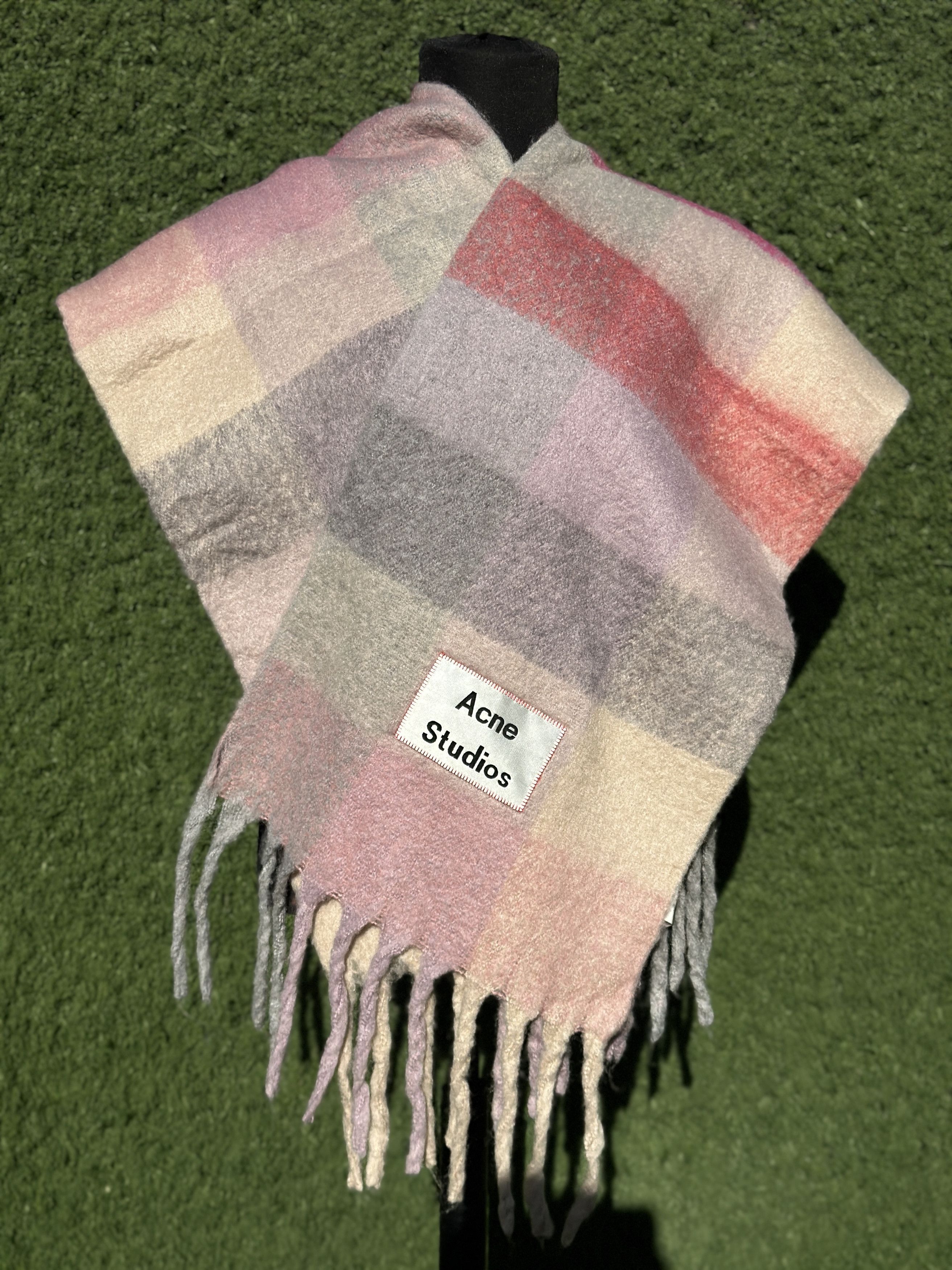 Acne Studios Acne Studios Multicolor Alpaca Wool Blend Oversized Scarf Size ONE SIZE - 1 Thumbnail