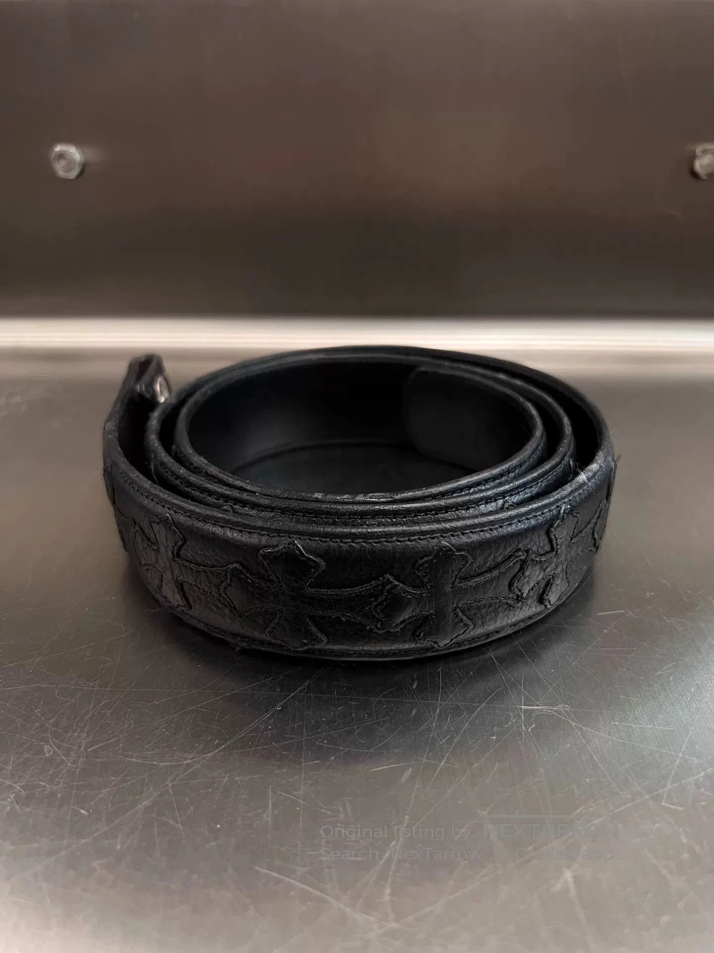 Chrome Hearts Chrome Hearts Black Cross Patchwork Belt. Size ONE SIZE - 1 Thumbnail