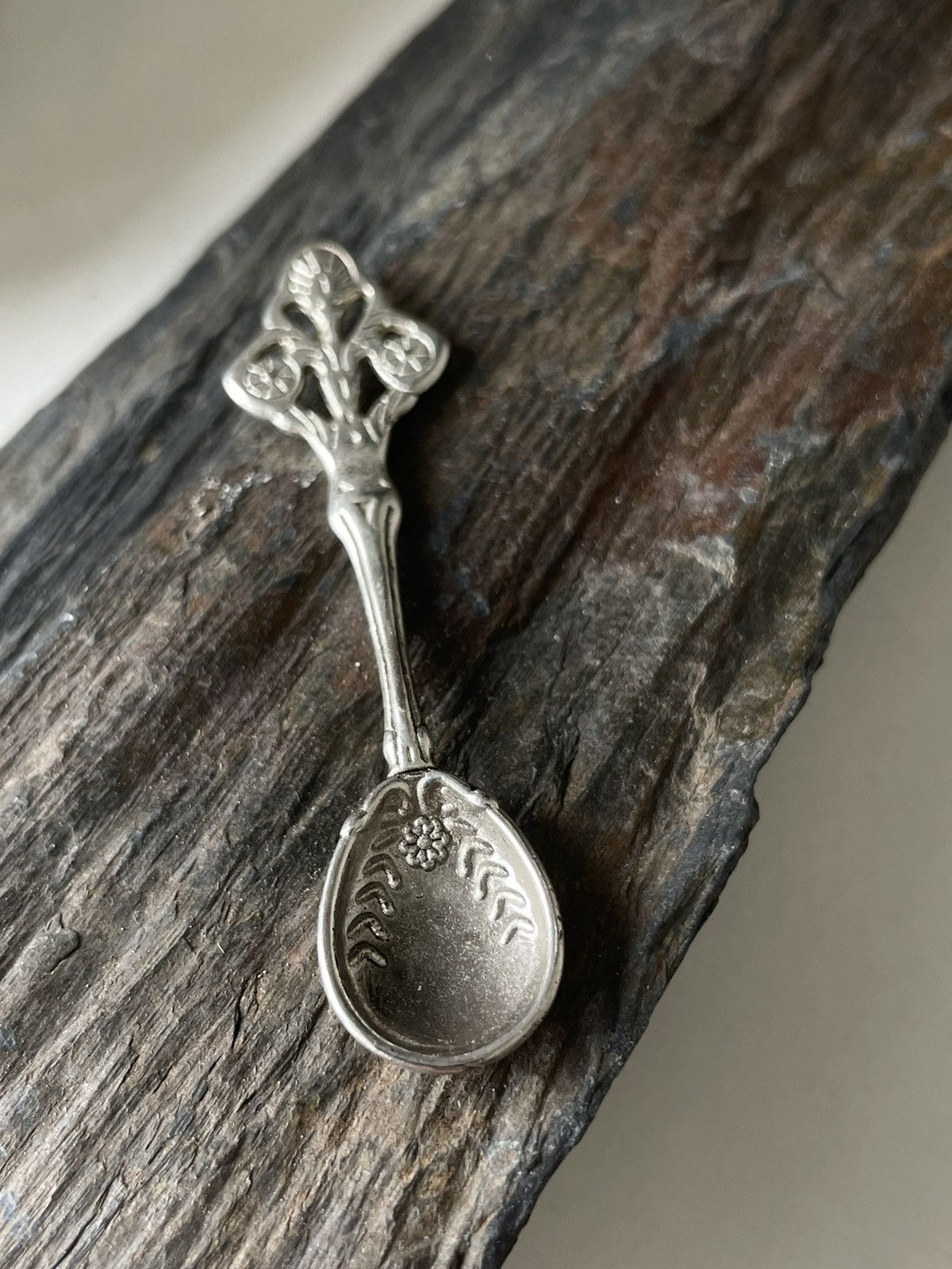 Handmade × Vintage silver mini spoon necklace Size ONE SIZE - 1 Thumbnail