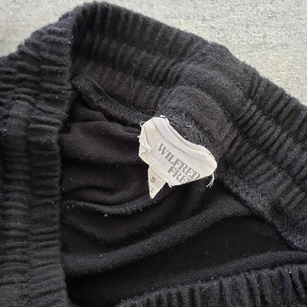 Designer Black High Waisted Wilfred Free Wide Leg Sweat Short Size 28" / US 6 / IT 42 - 3 Thumbnail