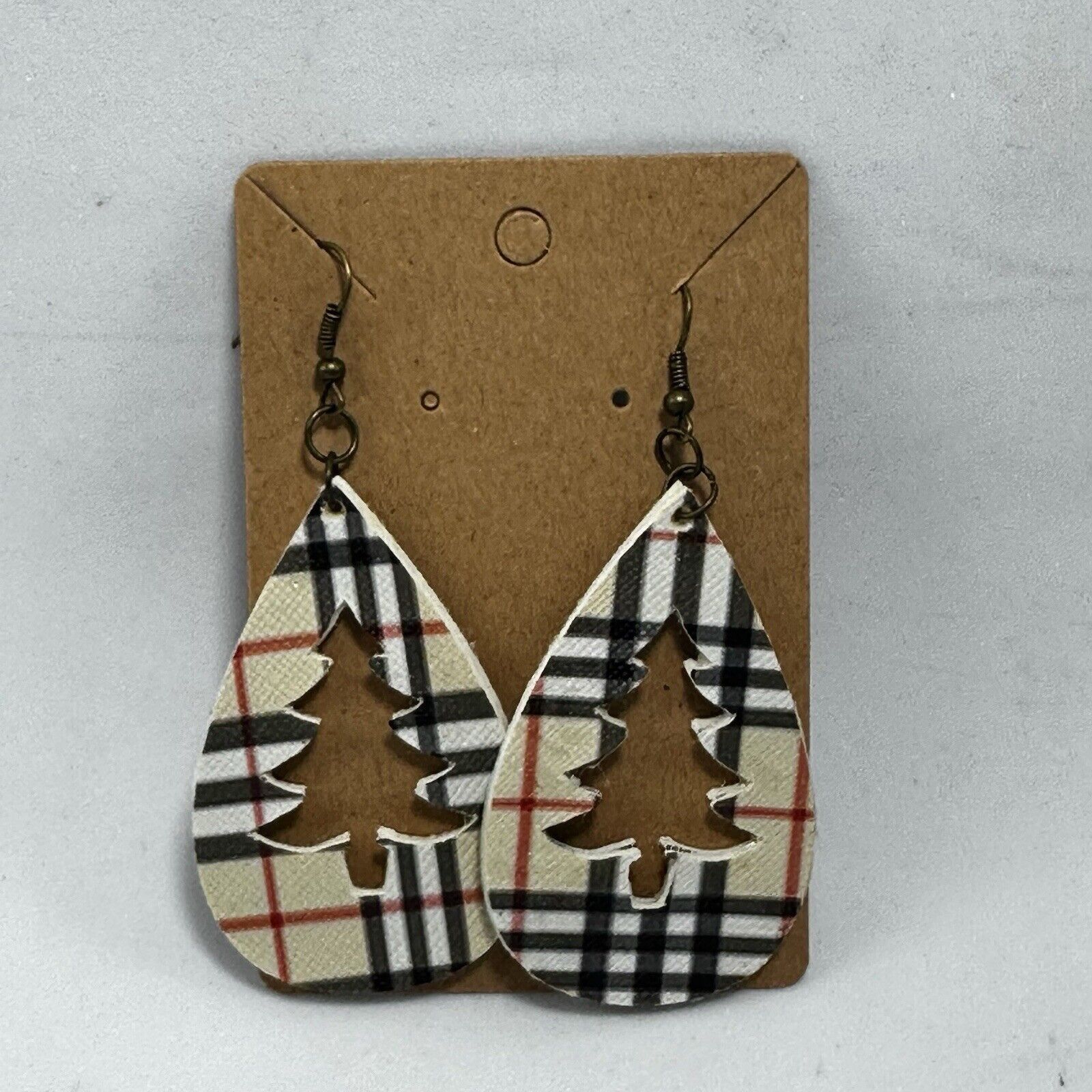 Other Christmas Tree Teardrop Earrings Hoop Dangling Handmade Size ONE SIZE - 5 Thumbnail
