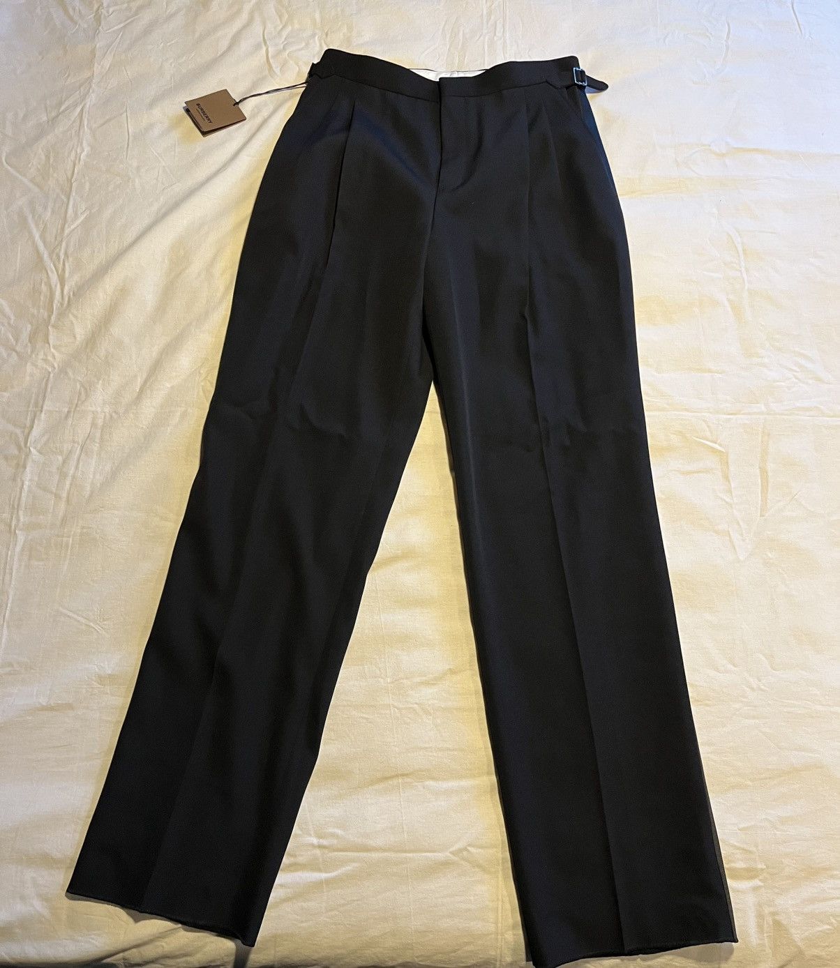 Burberry Burberry pleated wide leg wool trousers. Size US 32 / EU 48 - 2 Thumbnail