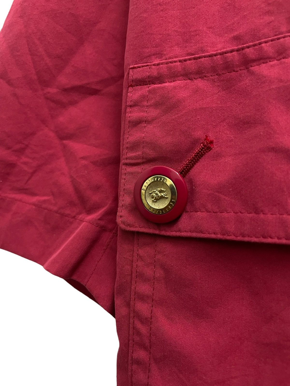 Burberry × Vintage Vintage Burberry Zipped Up Coat/ Cotton Jacket Size ONE SIZE - 5 Thumbnail