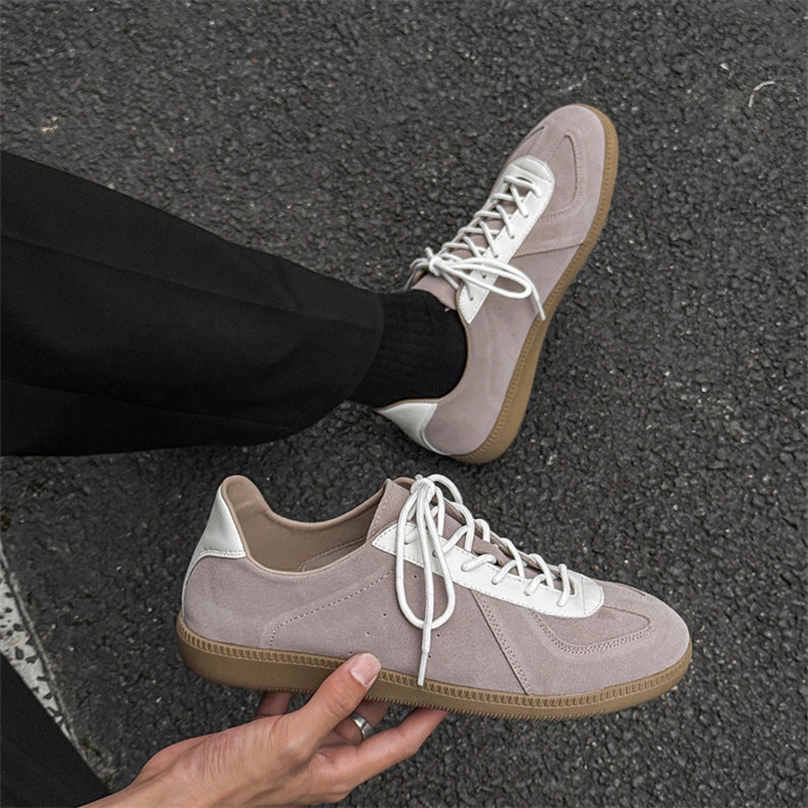 Vintage Contrast Panel Lace-Up Retro Trainers Size US 8 / EU 41 - 6 Thumbnail