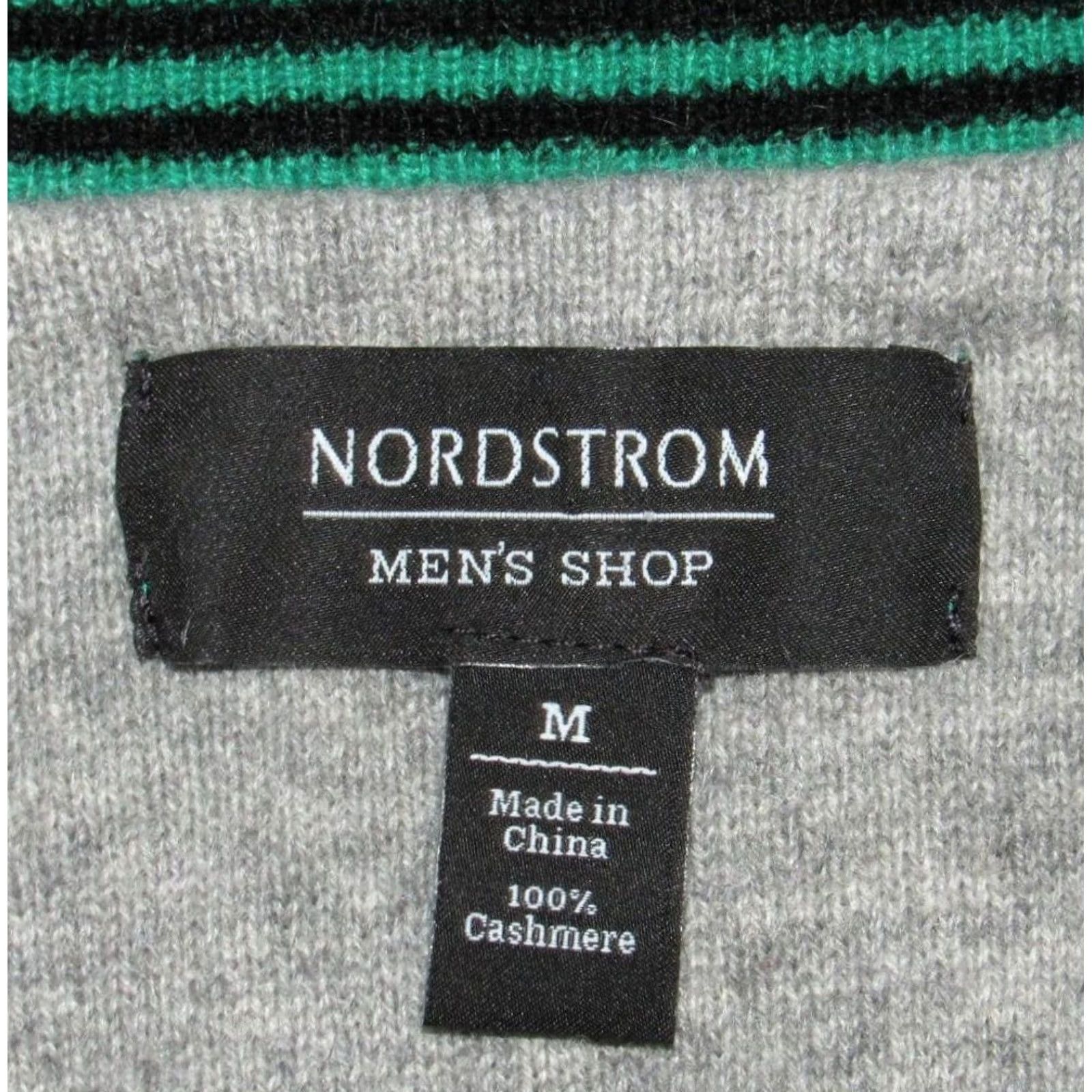 Nordstrom NORDSTROM Kelly Green Cashmere V Neck Sweater Medium Men XS-? Size US M / EU 48-50 / 2 - 3 Thumbnail