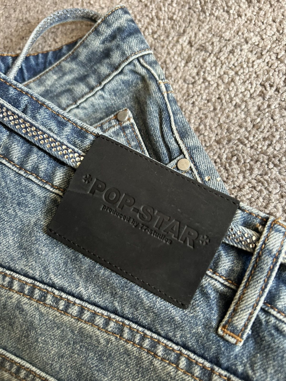 Other 77 Studios Blue Denim “Popstar” Jorts Size US 32 / EU 48 - 5 Thumbnail