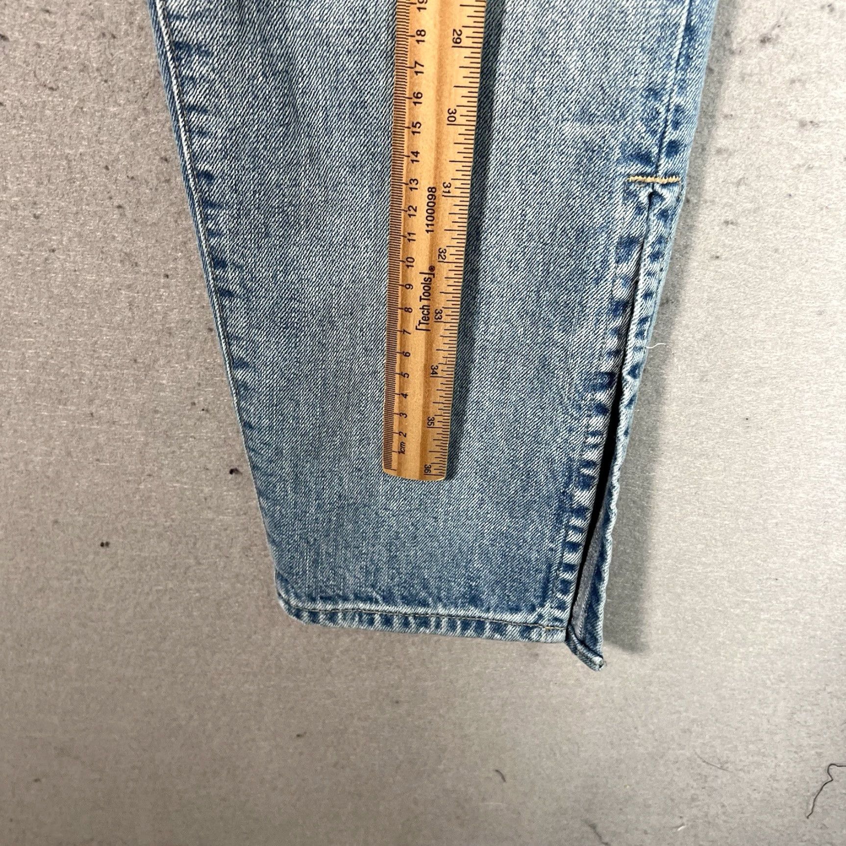 Levi's Vintage Levi's Made & Crafted Women's Straight Fit Jeans Size 6 Blue Denim High Rise 29" Inseam Size 28" / US 6 / IT 42 - 4 Thumbnail