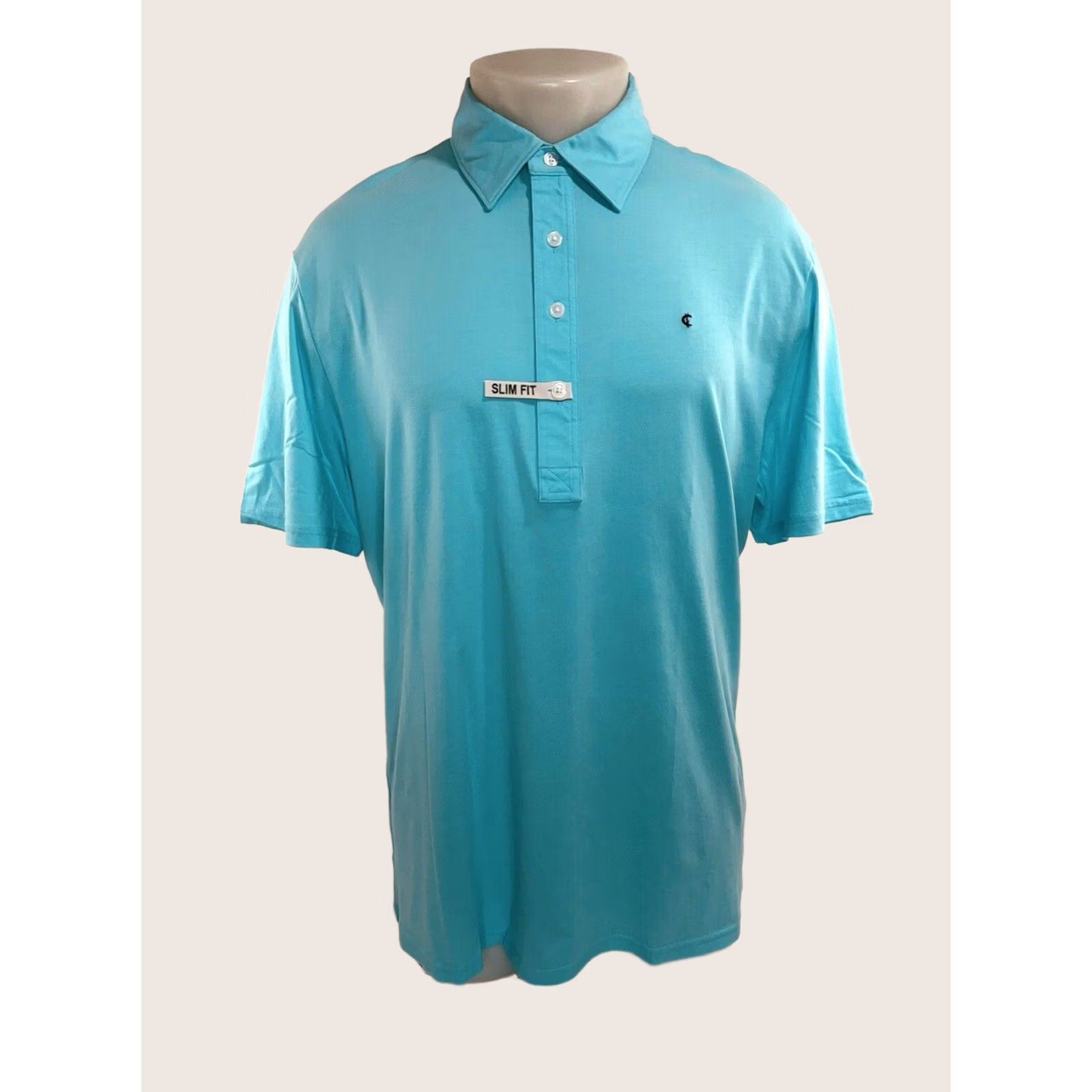 Vintage Criquet Austin - NEW w TAG - Slim Fit Embroidered Logo XL Golf Polo Shirt - Mens Polo Shirt XL Ipanema Blue Size US XL / EU 56 / 4 - 1 Thumbnail