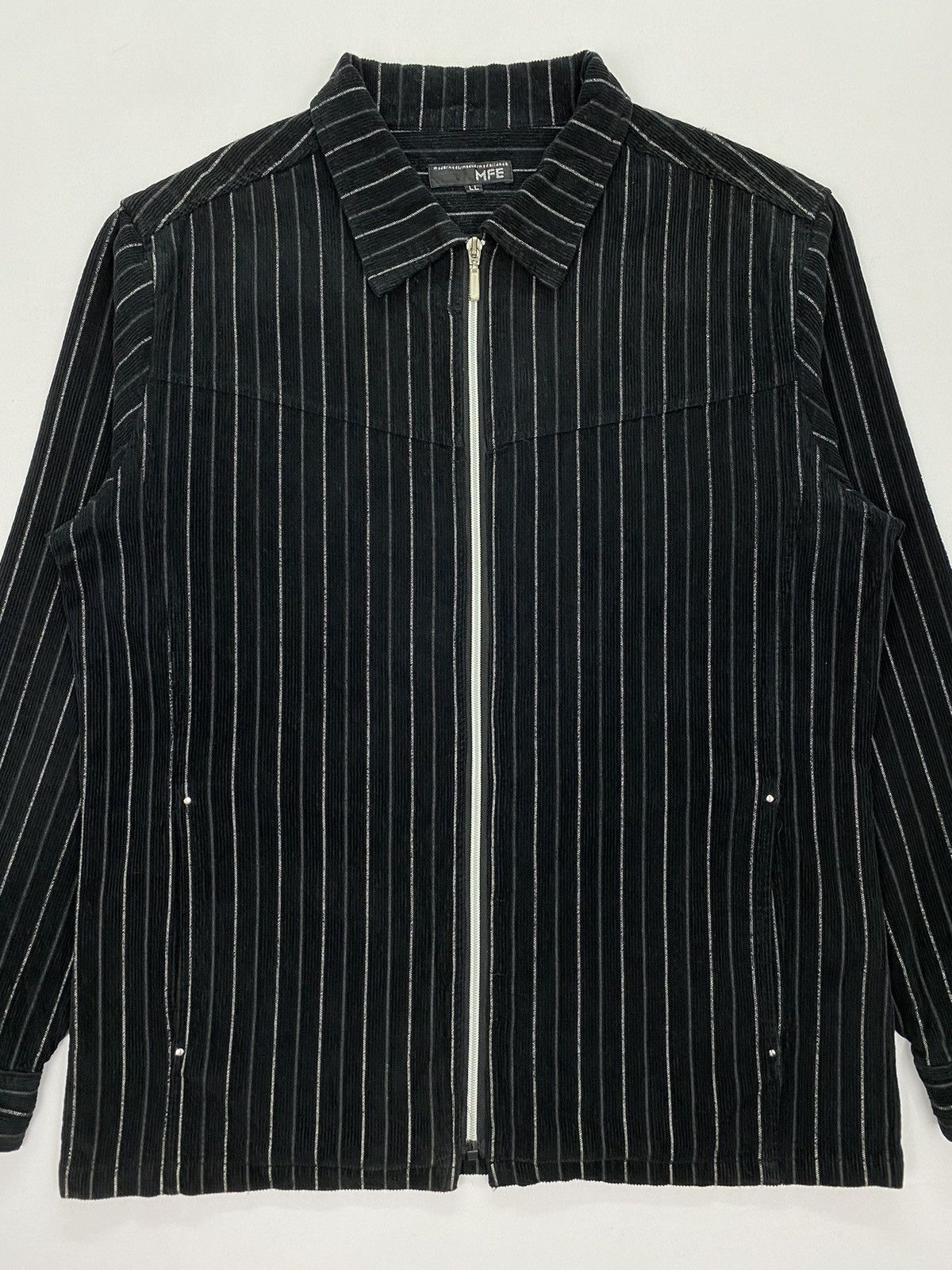 Japanese Brand MFE Stripes Corduroy Jacket Size US M / EU 48-50 / 2 - 3 Thumbnail