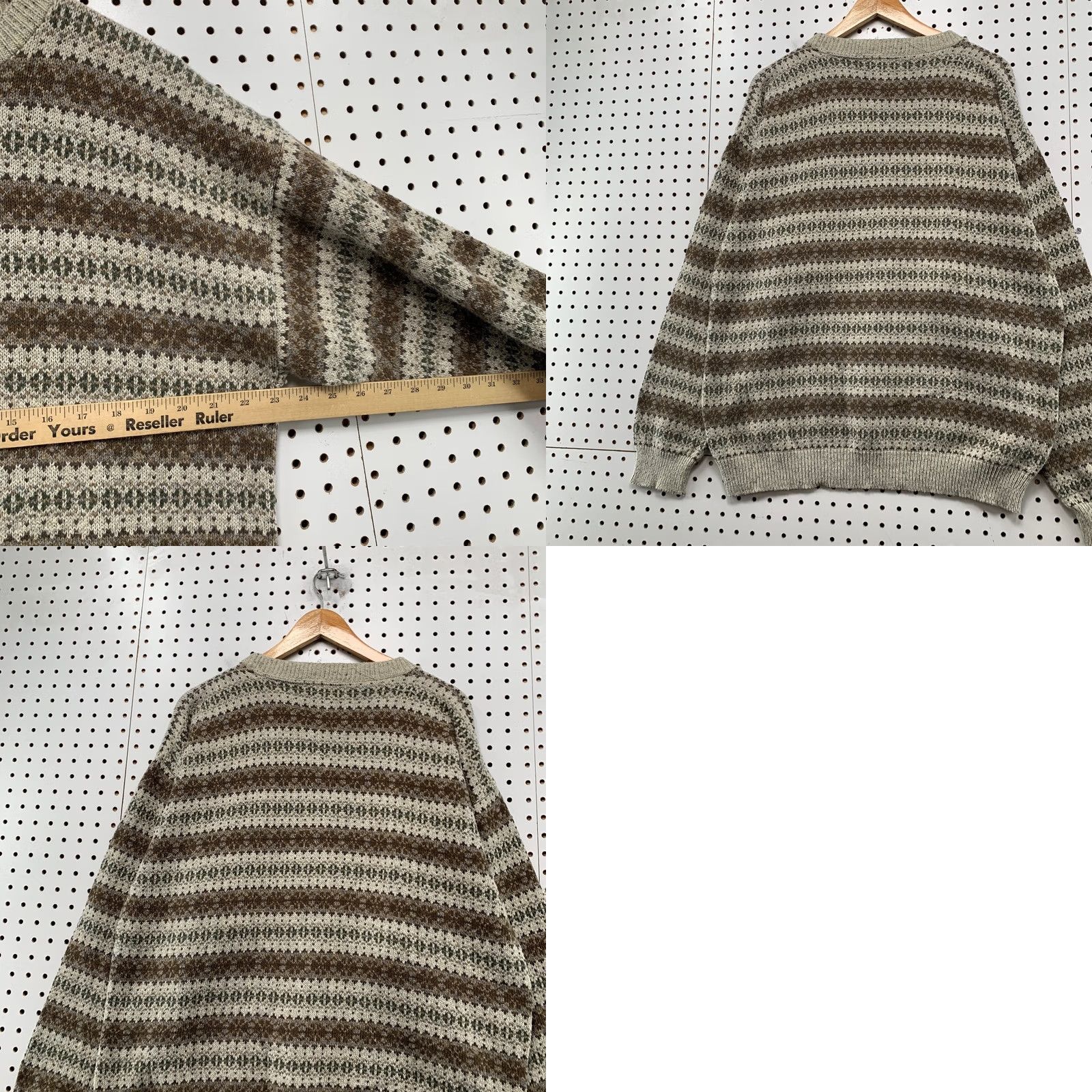 Croft & Barrow VINTAGE Croft & Barrow 3d Knit Sweater Mens XL Brown Striped Grandpa Dad USA Shirt Mens XL Brown Striped Pullover Knit Crew Neck Vintage Enthusiast Size US XL / EU 56 / 4 - 9 Thumbnail