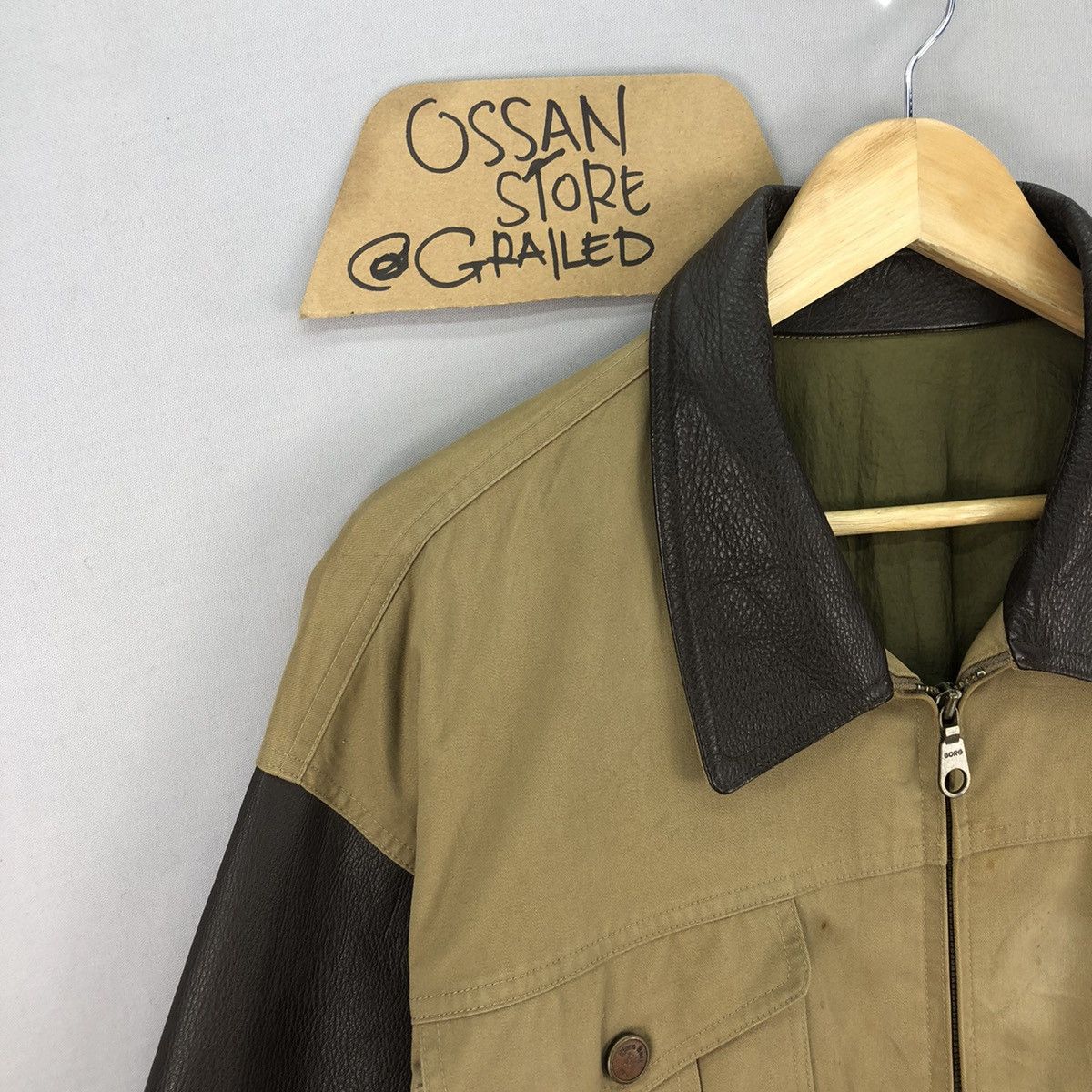 Bjorn Borg Vintage 90’s Bjorn Borg Leather Sleeve Jacket Size US XXL / EU 58 / 5 - 2 Thumbnail