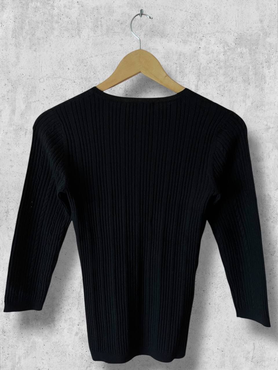 Celine CELINE cable knit sweater long sleeve tee laine wool vintage Size M / US 6-8 / IT 42-44 - 7 Thumbnail