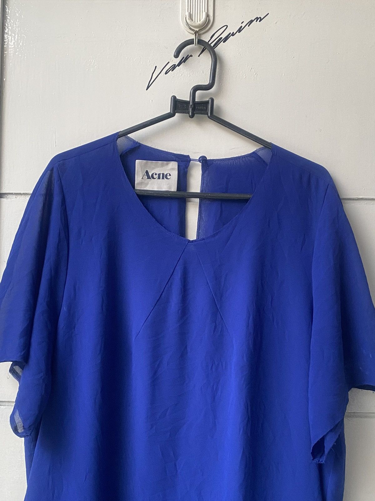 Acne Studios ACNE STUDIOS Blue Midi Dress Size L / US 10 / IT 46 - 11 Thumbnail