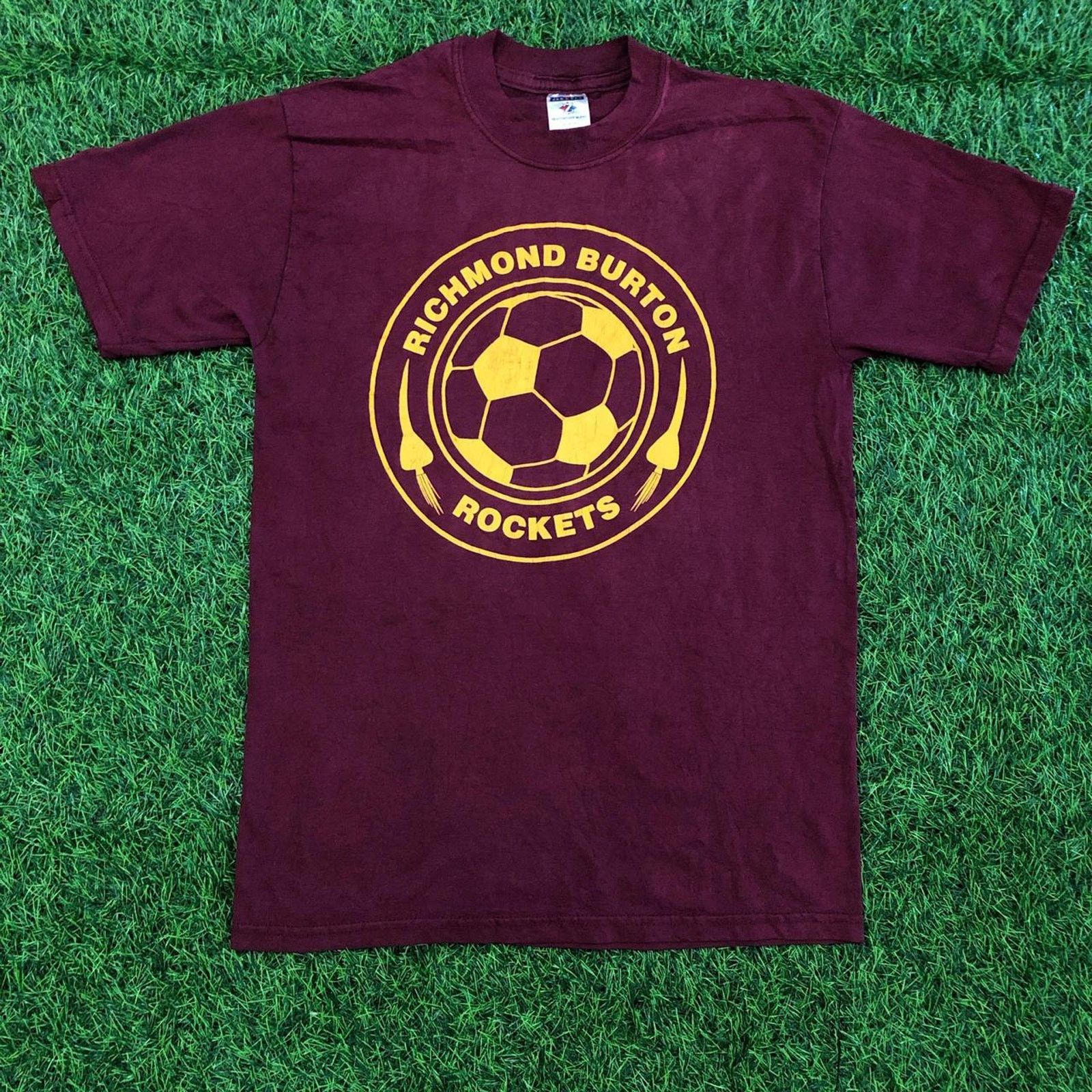 Jerzees Men’s Maroon Richmond Burton Rockets Soccer Graphic Tee Size US M / EU 48-50 / 2 - 1 Thumbnail