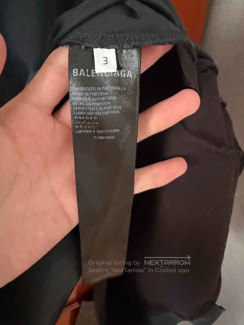 Balenciaga Balenciaga Sonic Hunter Upside-Down Logo Short Sleeve Size US L / EU 52-54 / 3 - 4 Thumbnail