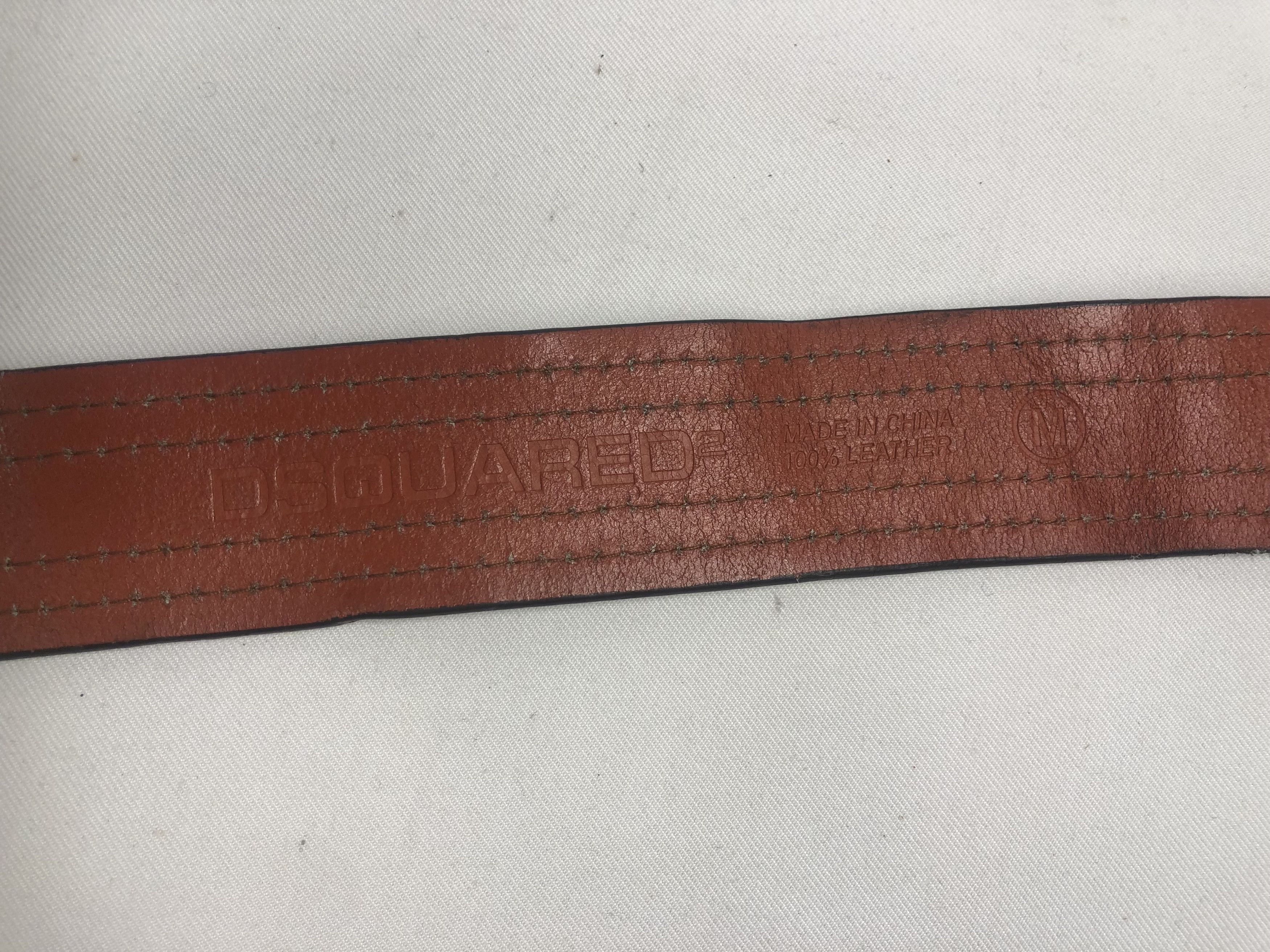 Dsquared2 Rare Vintage Dsquared2 Leather Buckle Belt Size ONE SIZE - 8 Thumbnail