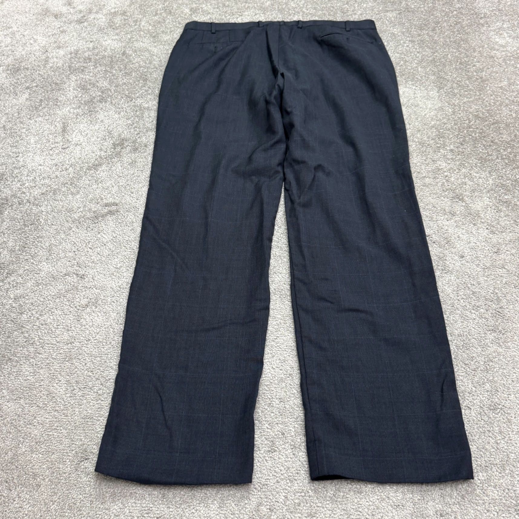 Ralph Lauren Vintage Ralph Lauren Wool Dress Pants Mens 38x29 Blue Slim Straight Business Casual Classic Designer Size US 38 / EU 54 - 2 Thumbnail