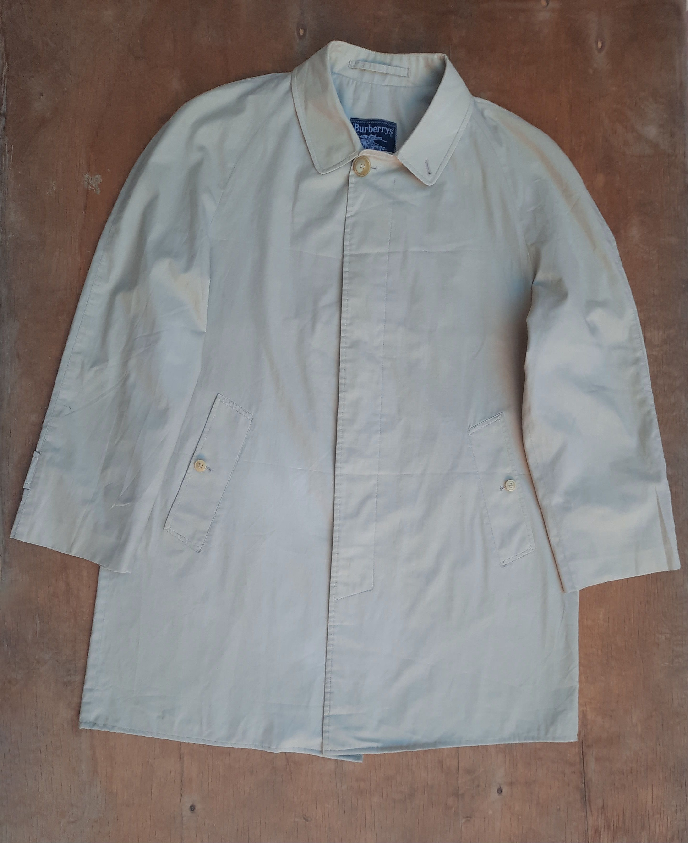 Burberry Vintage 90s Burberry Lightweight Trench Jacket Size M Size US M / EU 48-50 / 2 - 1 Thumbnail