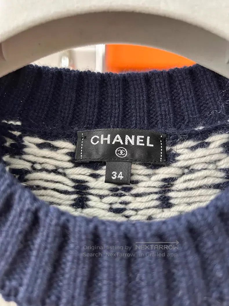 Chanel Chanel Hamburg series catwalk blue and white totem round-n Size XXS / US 00 / IT 34 - 5 Thumbnail