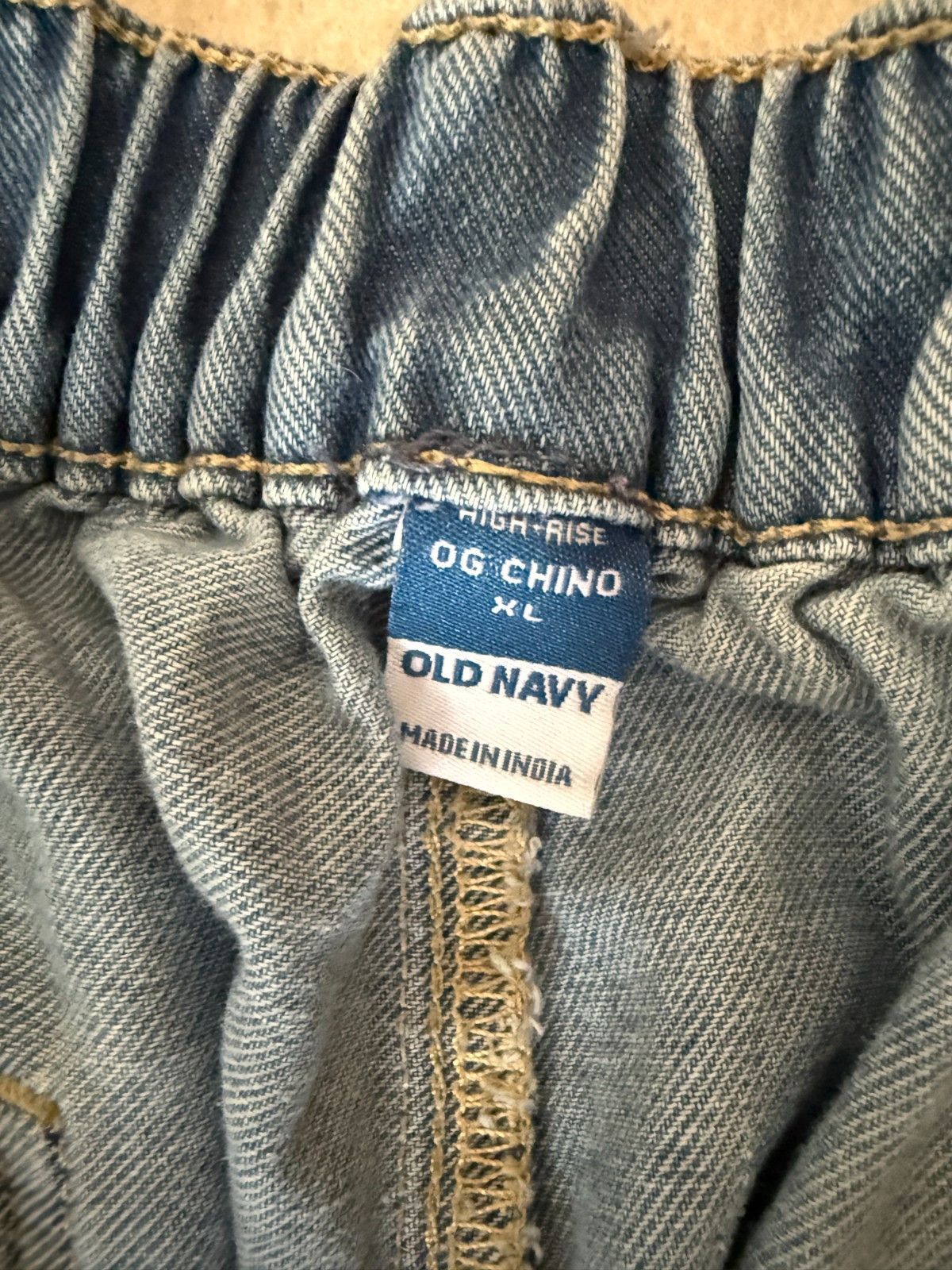 Old Navy Old Navy Womens XL Jean Chinos Baggy High Rise Denim Pants Size 36" / US 14 / IT 50 - 4 Thumbnail