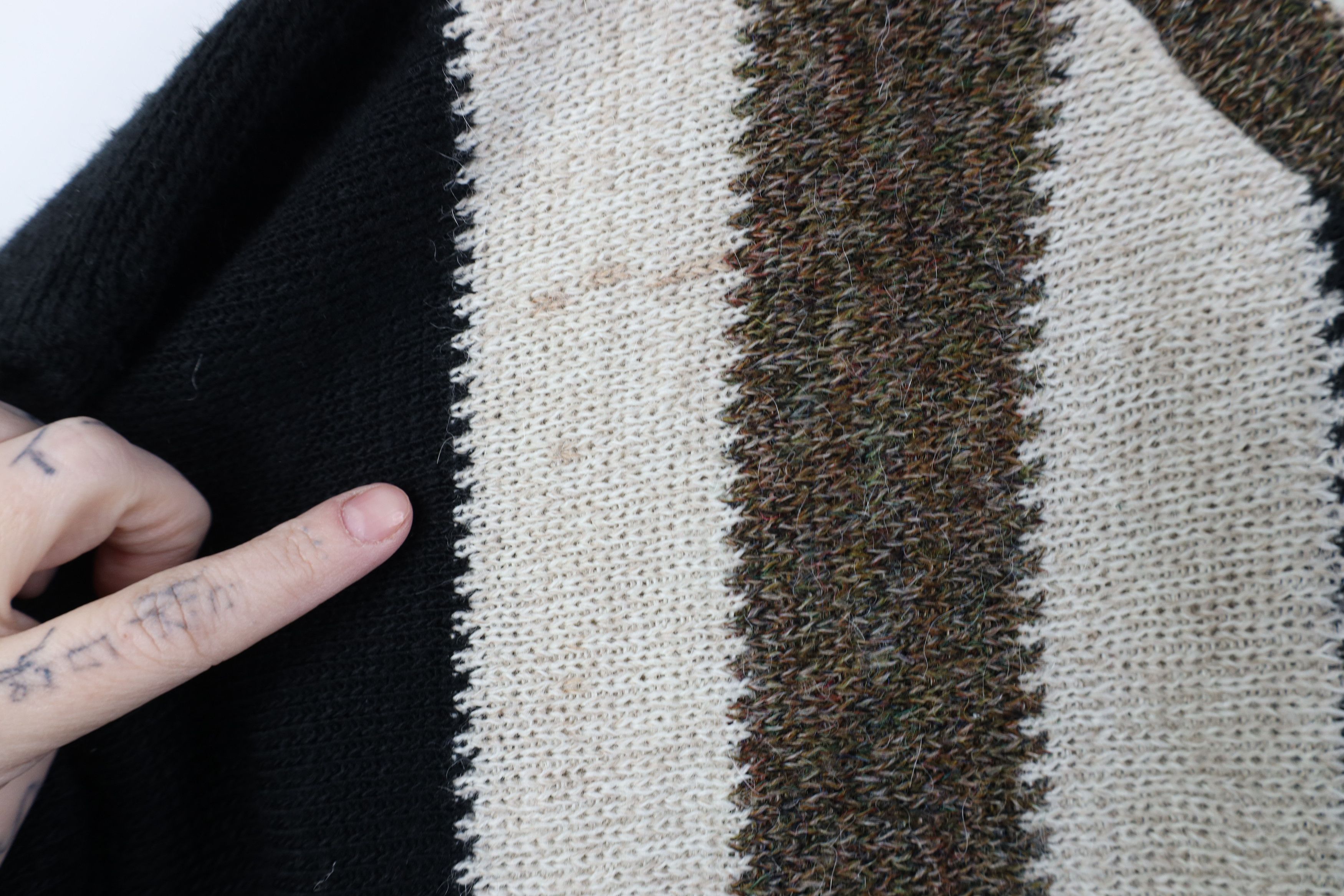 Vintage Vintage 90s Streetwear Wool Blend Sweater Earth Tone USA Size US XL / EU 56 / 4 - 4 Thumbnail