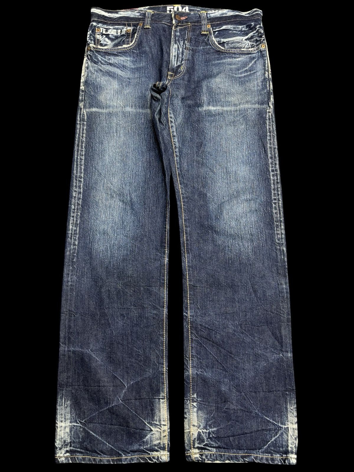 Edwin 💥90s Style💥Vintage Wide Edwin 504R Cool Fades Denim F606 Size US 37 - 1 Thumbnail
