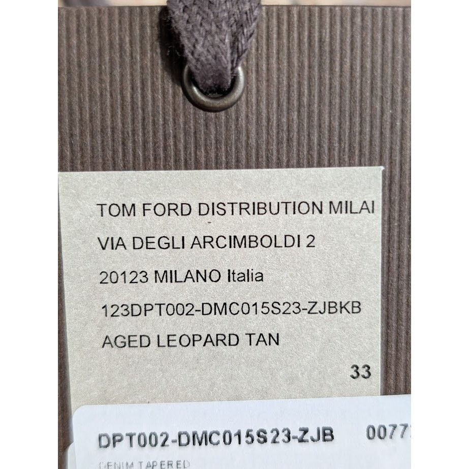 Tom Ford o1rshd1 Denim Pant in Aged Leopard Size US 33 - 23 Thumbnail