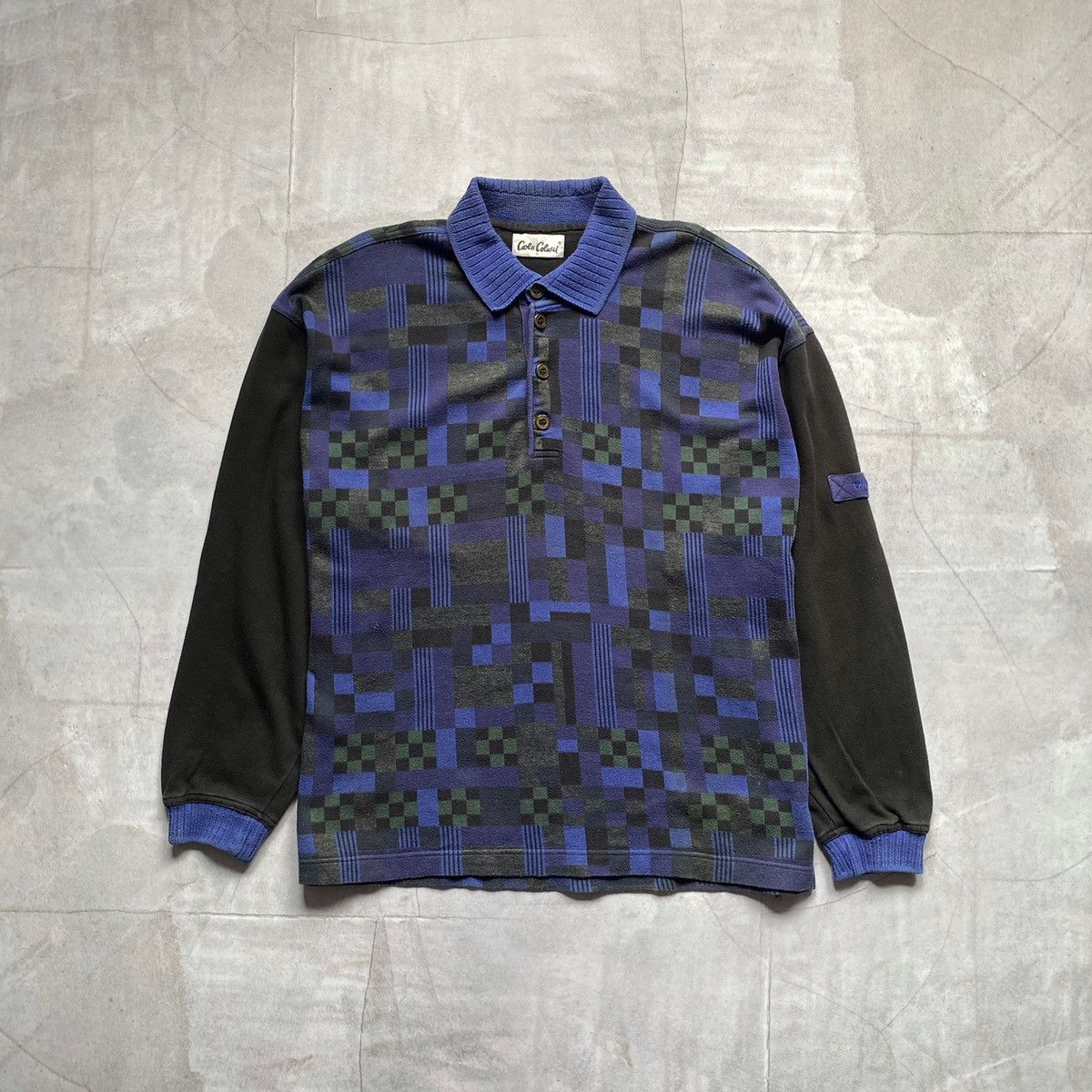 Carlo Colucci × Coogi × Tundra vintage Carlo Colucci Knit Sweater 90s 80s Coogi Style Rugby Size US XXL / EU 58 / 5 - 1 Thumbnail