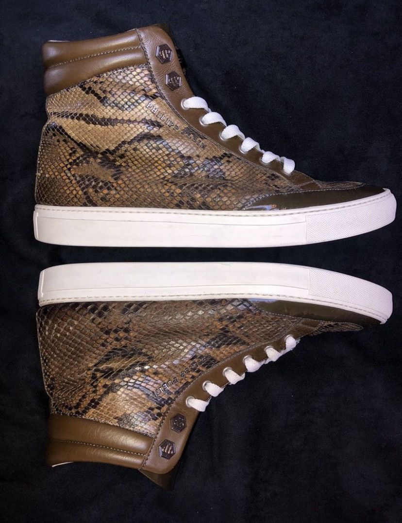 Philipp Plein Python Skin Philipp Plein High-Top Sneaker Size US 10.5 / EU 43-44 - 2 Thumbnail