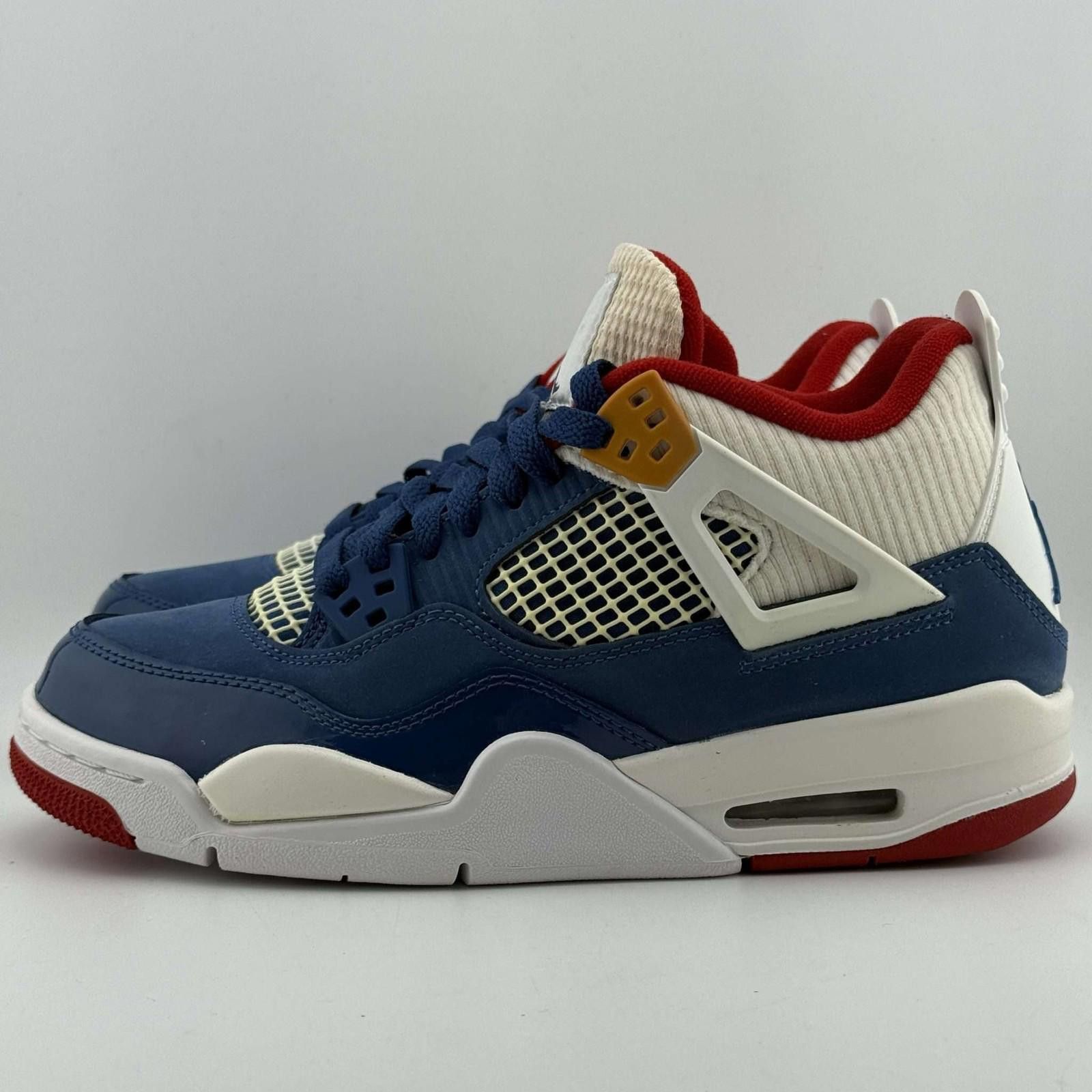 Jordan Brand Air Jordan 4 Retro GS French Blue White Gym Red 5.5Y Size US 5.5 / EU 38 - 2 Thumbnail