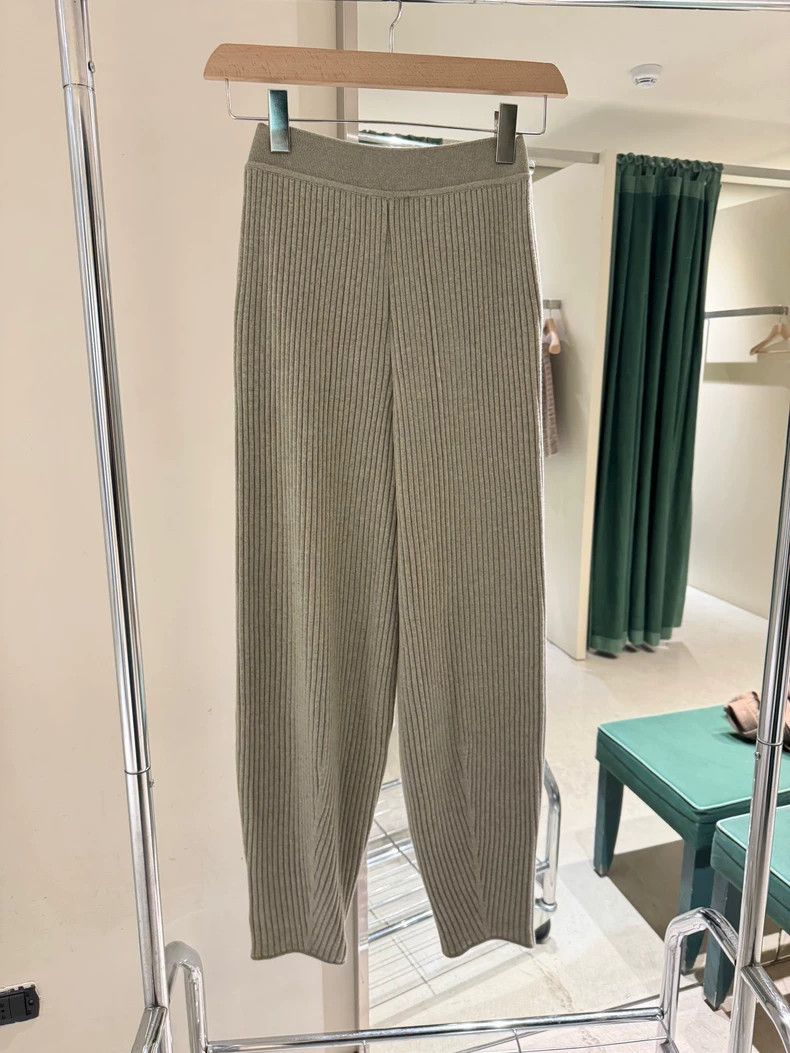 Loro Piana LORO PIANA sizeS Ms.Green tone knitted cashmere pants 100%b Size 31" - 3 Thumbnail