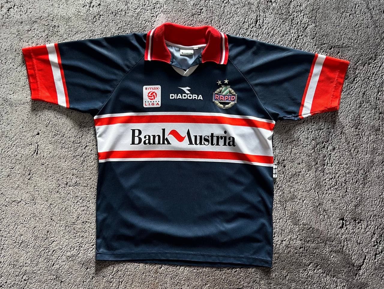 Diadora × Vintage SK Rapid Wien 1998/99 Vintage Y2K Soccer Football Jersey Size US XL / EU 56 / 4 - 1 Thumbnail
