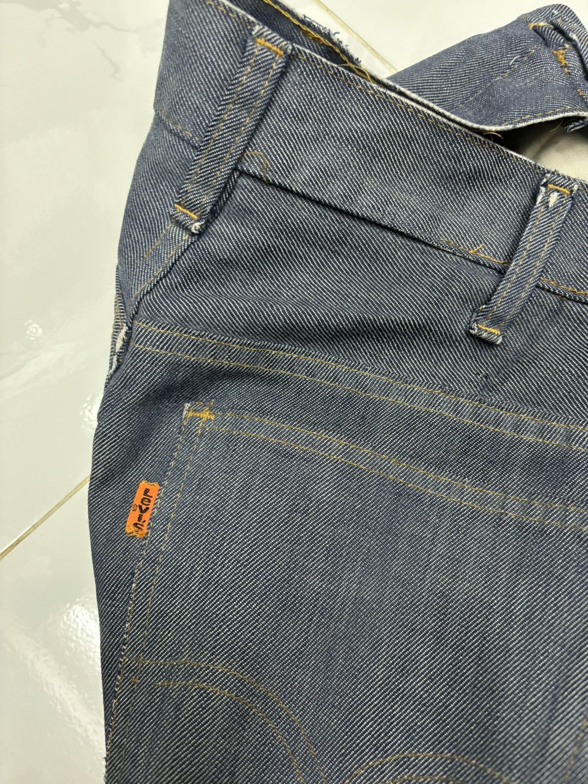 Levi's Vintage Levis Orange Tab Button 8 Flare Bootcut Crop Jeans Size US 28 / EU 44 - 12 Thumbnail