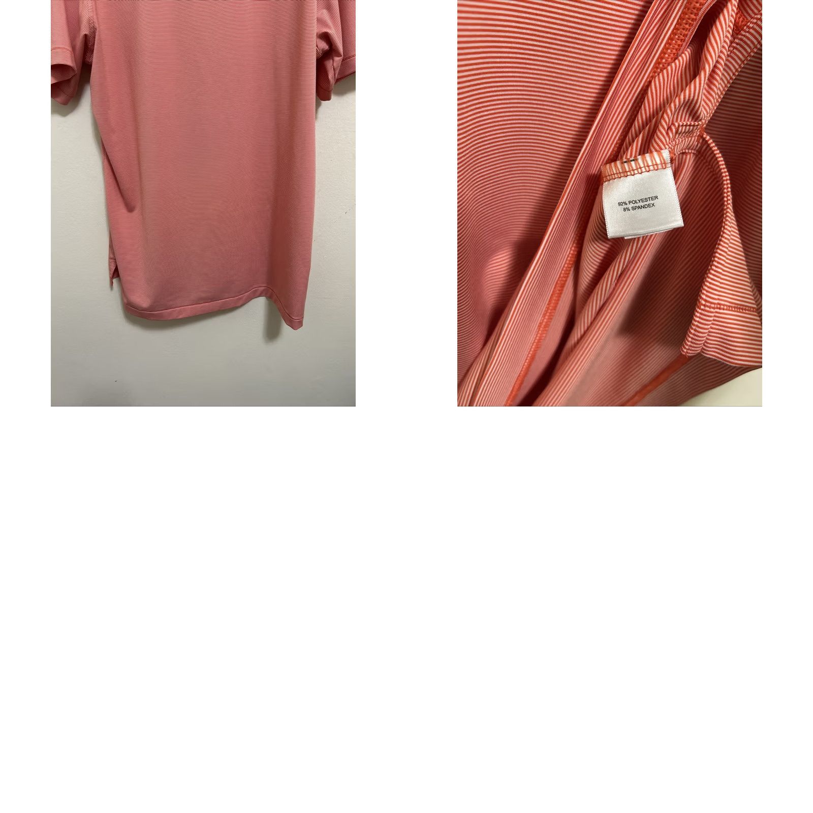 Peter Millar Peter Millar Summer Comfort Polo Shirt Mens Medium Pink Striped S/S Size US M / EU 48-50 / 2 - 8 Thumbnail